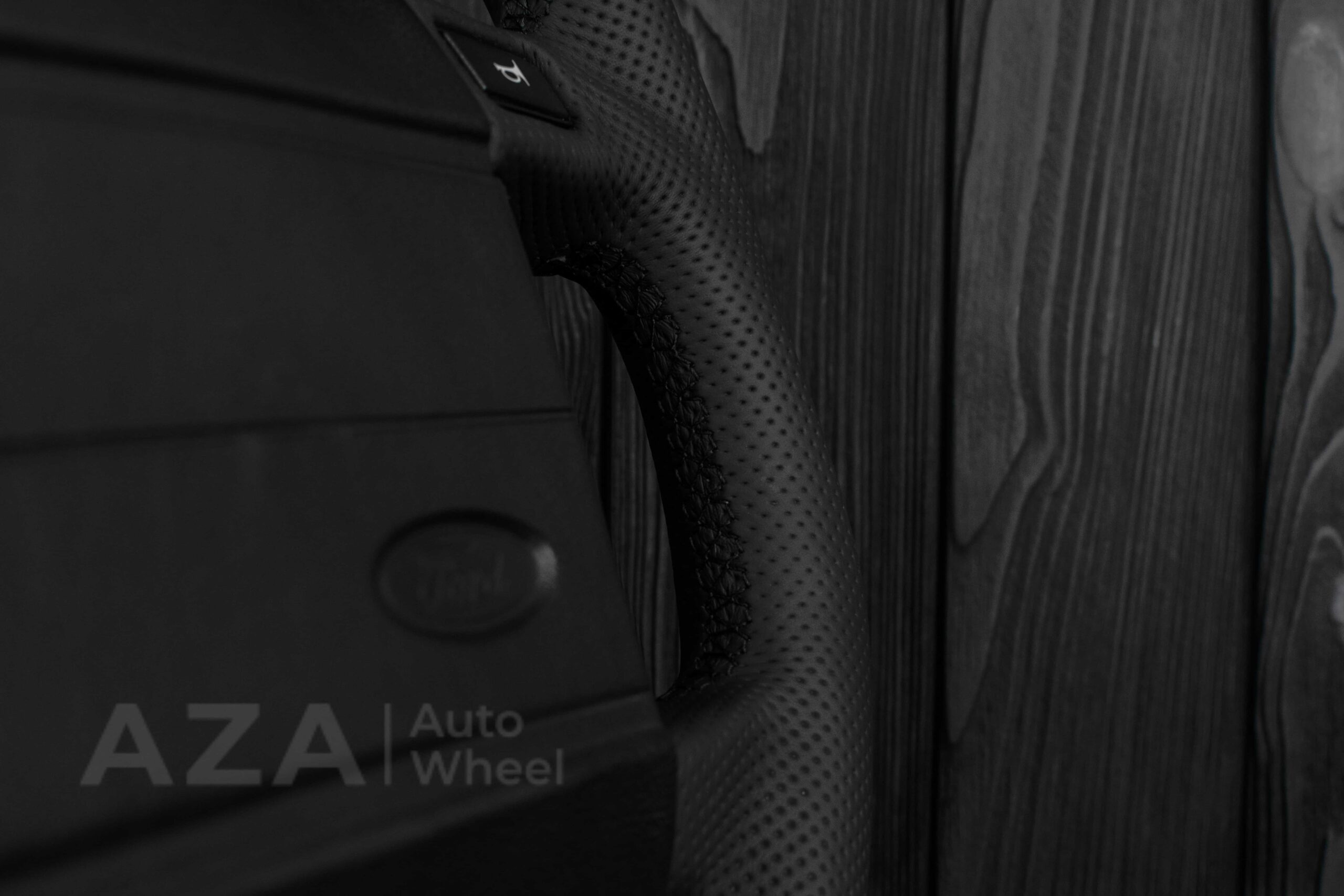 Steering wheel Fox Body Ford Mustang GT Cobra SVT Saleen Carbon fiber/Perforated leather/Teal Stripe - Image 16