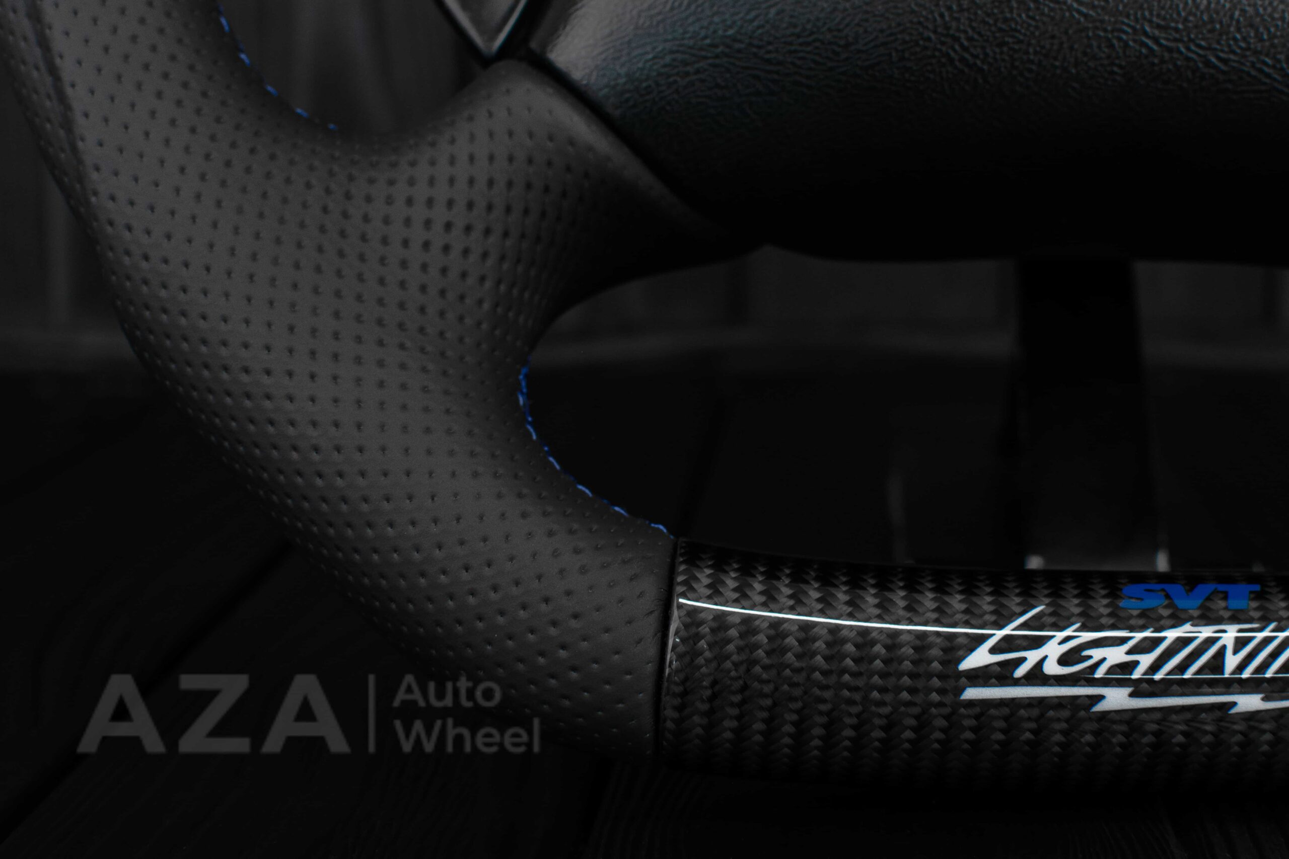 Steering wheel Ford F150 Lightning SVT/Ranger/Explorer 99-2004 Carbon Fiber/Perforated leather/Rev LED - Image 15