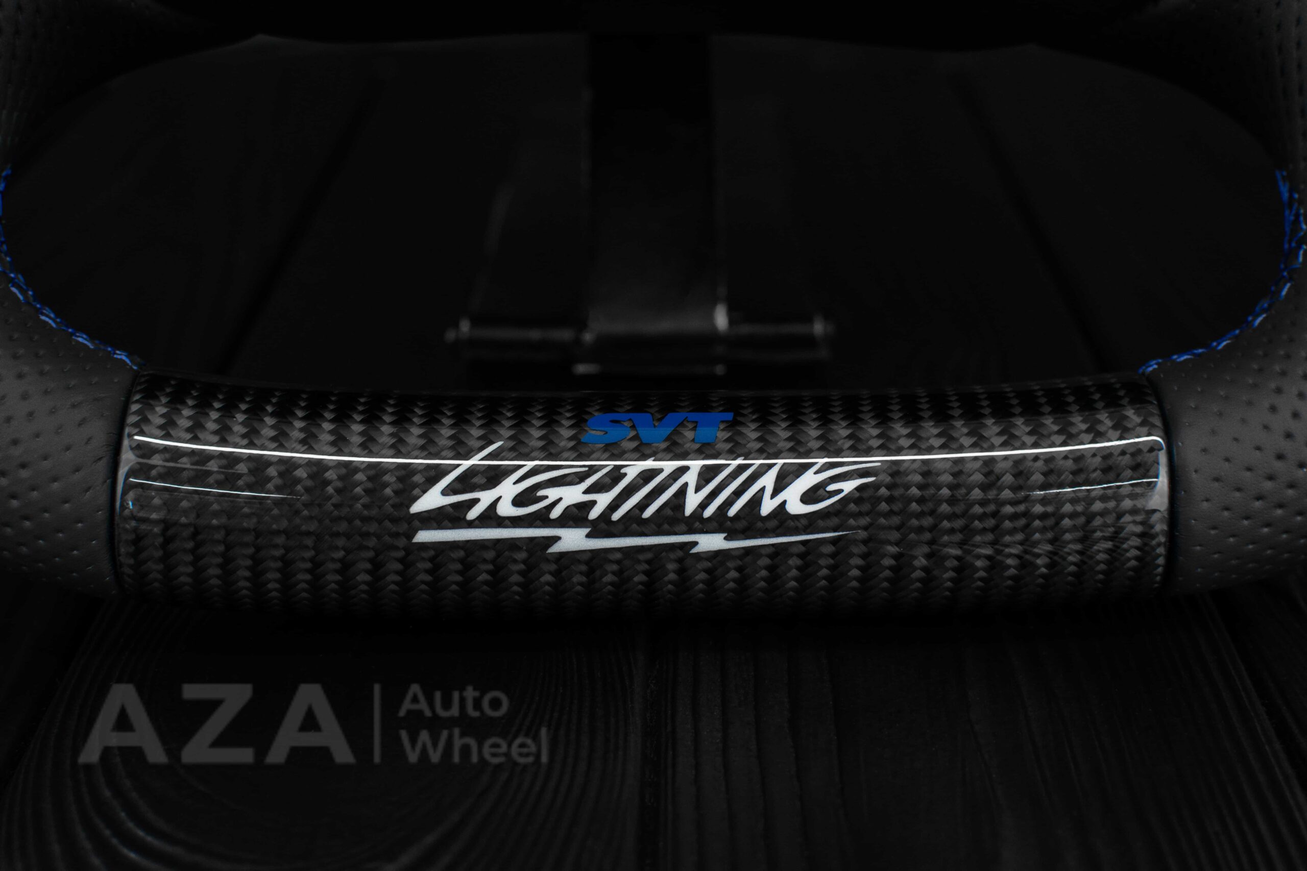Steering wheel Ford F150 Lightning SVT/Ranger/Explorer 99-2004 Carbon Fiber/Perforated leather/Rev LED - Image 13