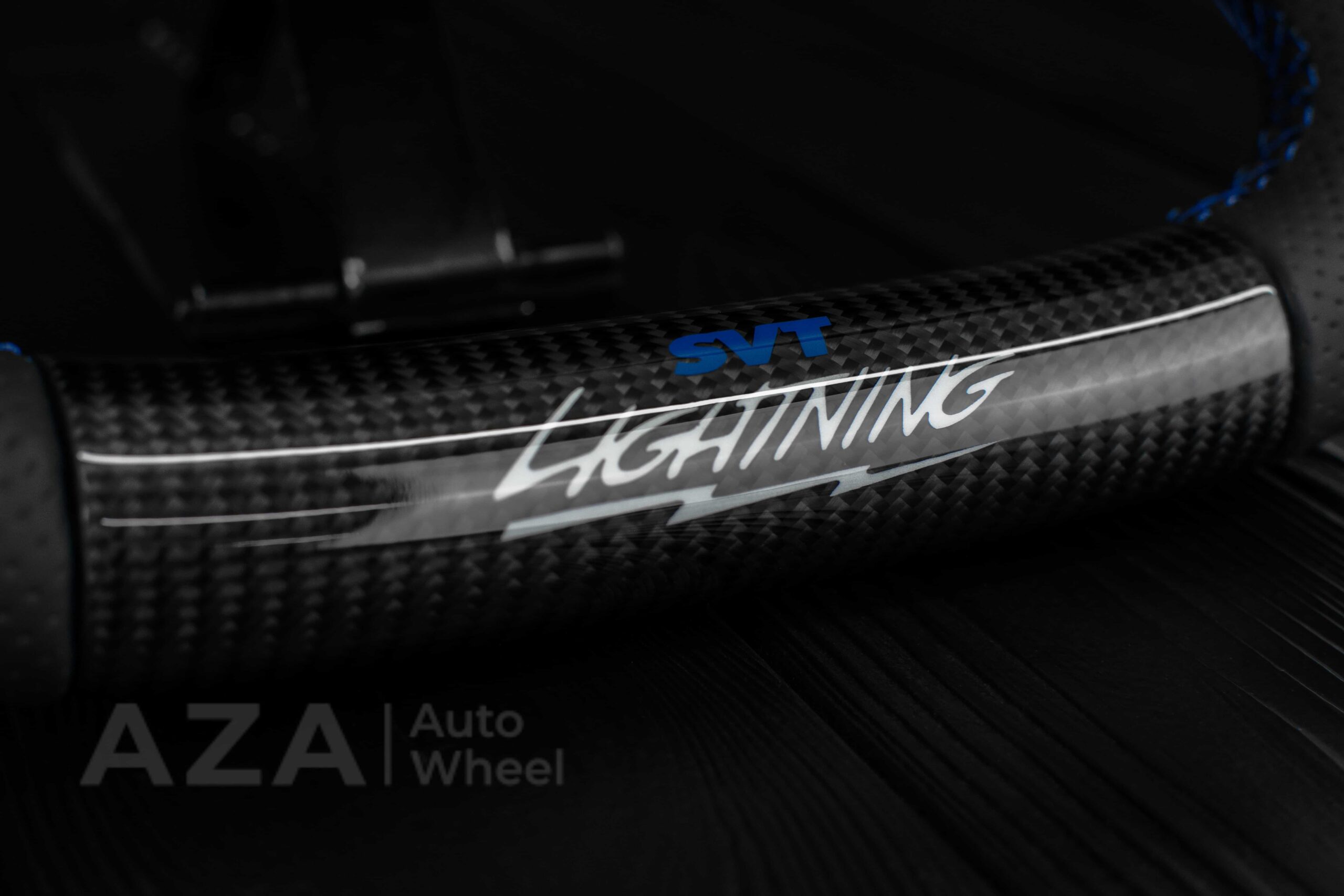 Steering wheel Ford F150 Lightning SVT/Ranger/Explorer 99-2004 Carbon Fiber/Perforated leather/Rev LED - Image 12