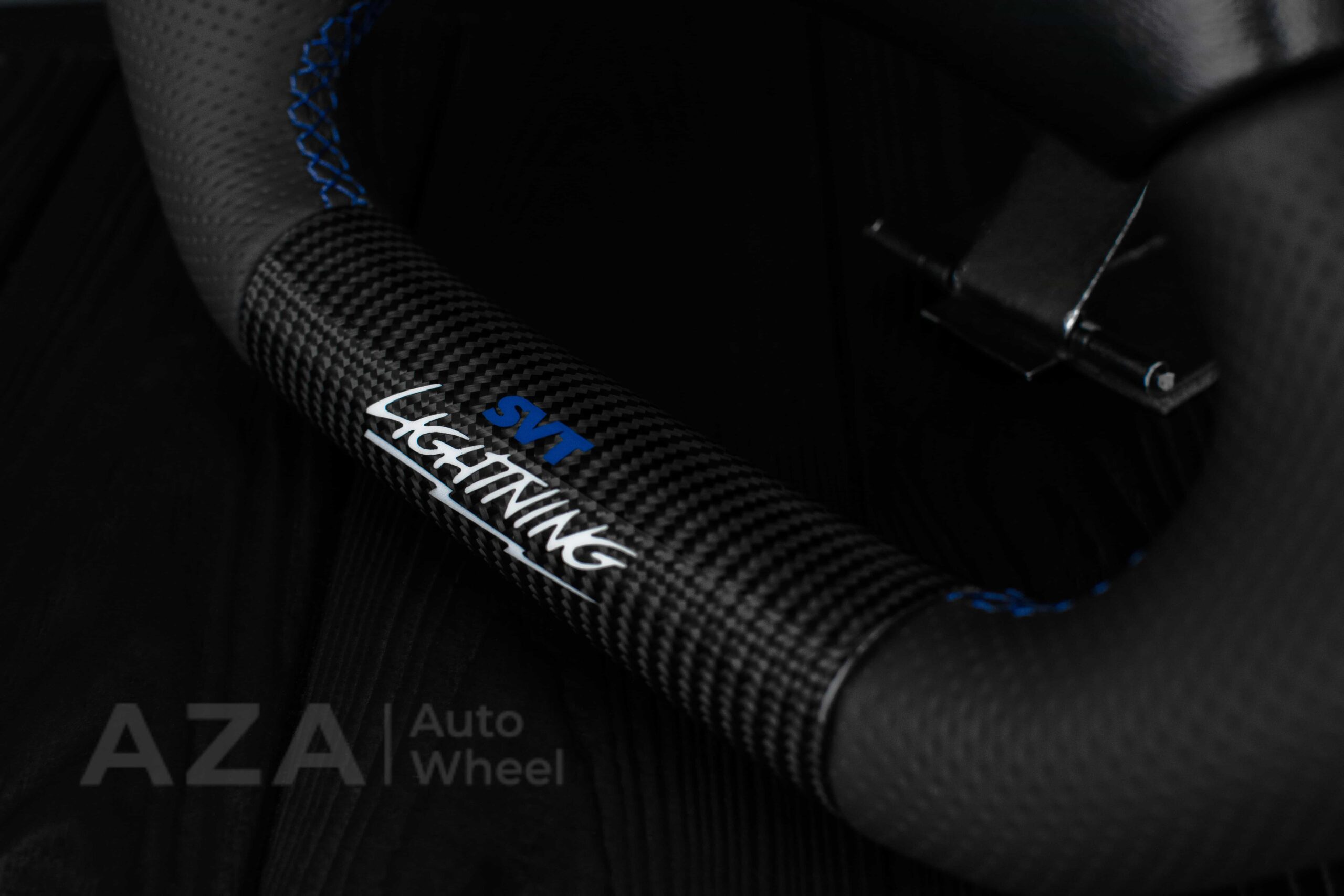 Steering wheel Ford F150 Lightning SVT/Ranger/Explorer 99-2004 Carbon Fiber/Perforated leather/Rev LED - Image 29