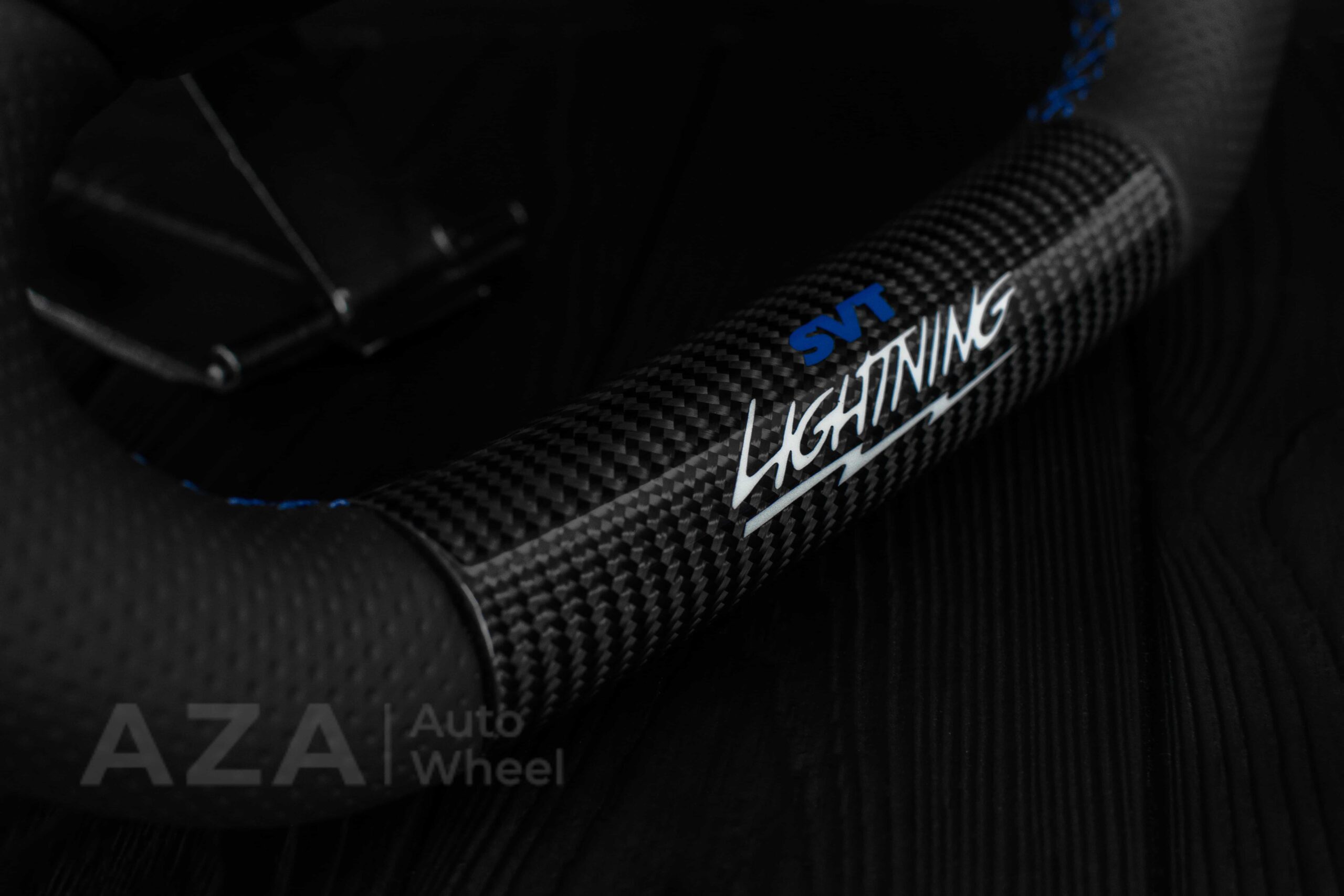 Steering wheel Ford F150 Lightning SVT/Ranger/Explorer 99-2004 Carbon Fiber/Perforated leather/Rev LED - Image 26