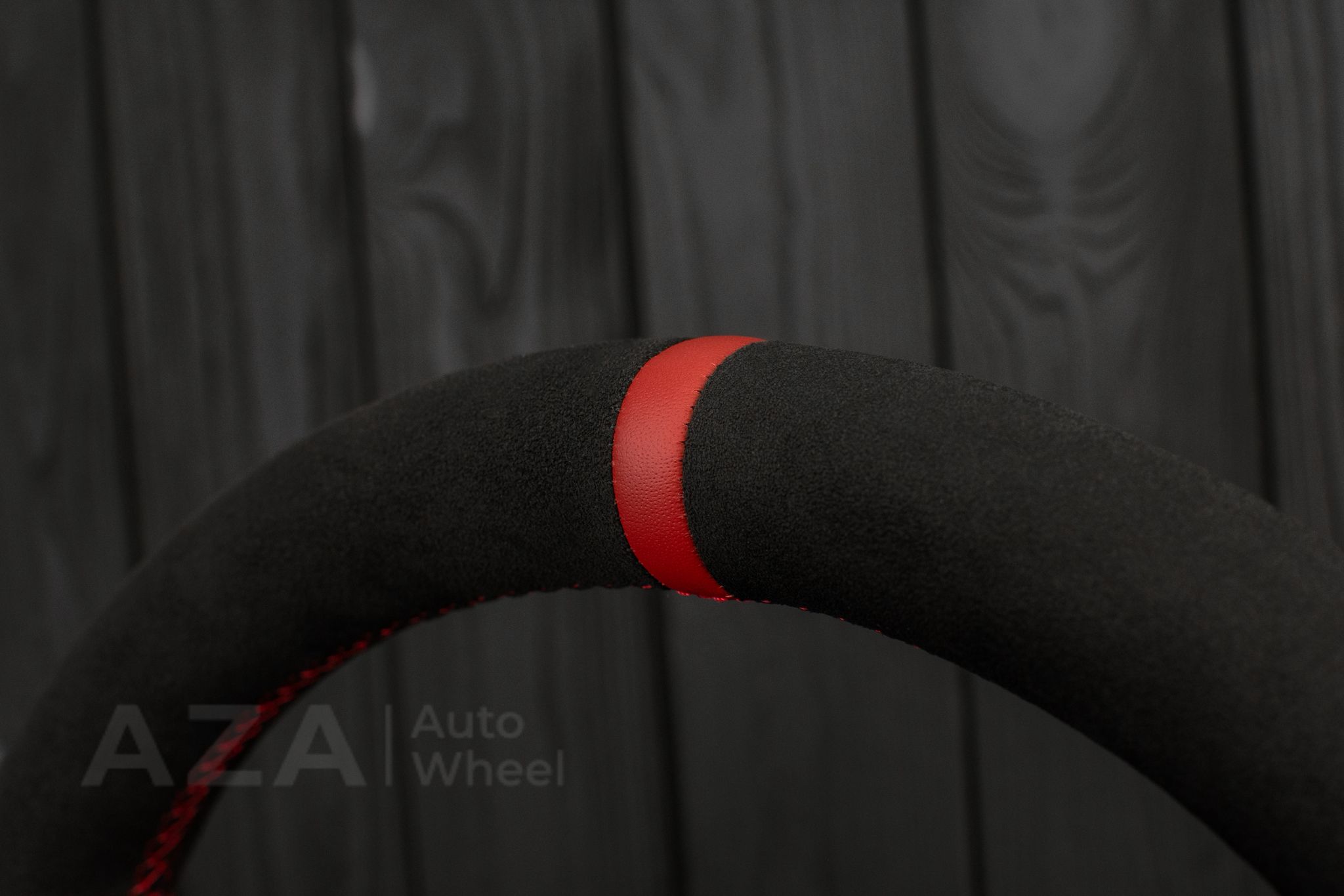 Steering wheel 1994-1996 Corvette C4 Camaro Z28 Napa/Red Perforated leather/Alcantara/Red stripe - Image 14