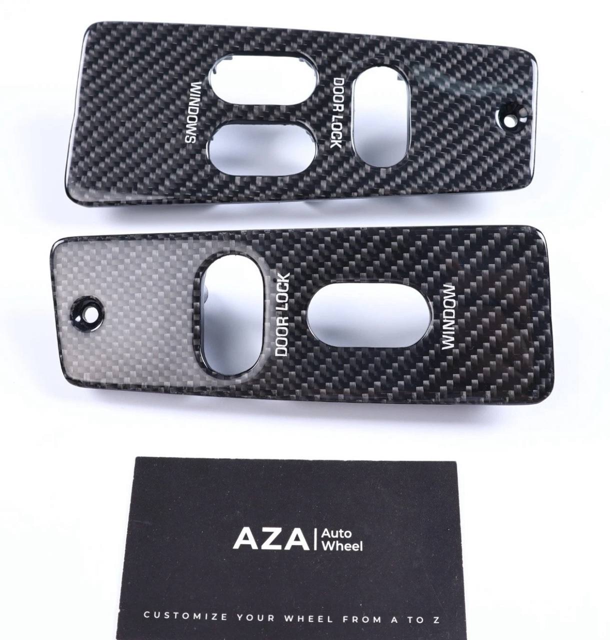 1987-1993 Ford Mustang Carbon Fiber Interior Window Switch Trim Foxbody Set