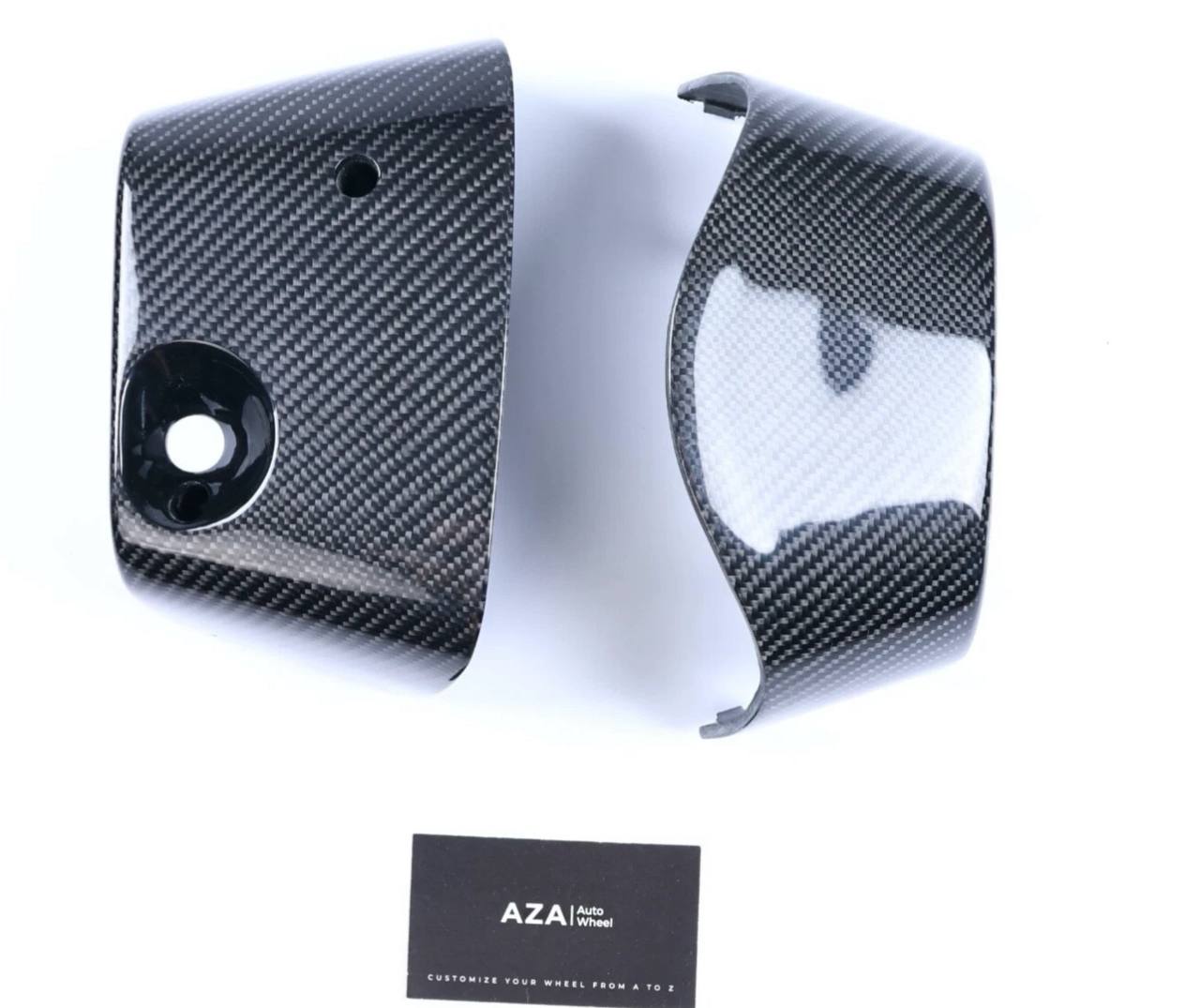1990-93 MUSTANG FOXBODY UPPER & LOWER STEERING COLUMN COVER CARBON FIBER