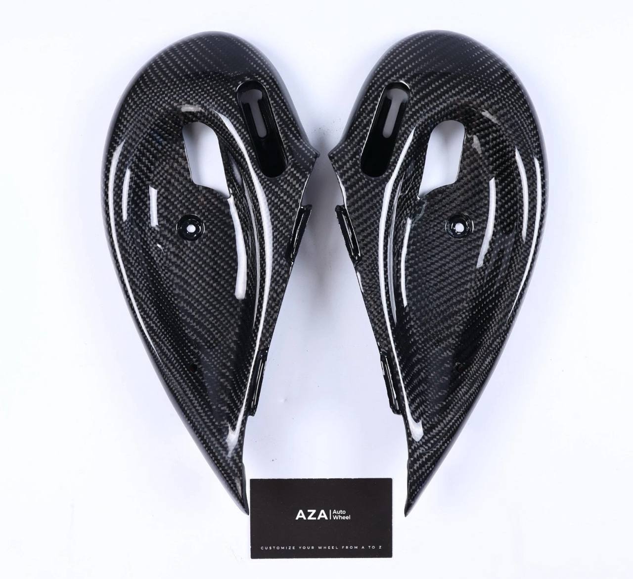 1993-2002 Pontiac Firebird Trans Am Door Panel Handle Trim Bezels Pair Carbon fiber