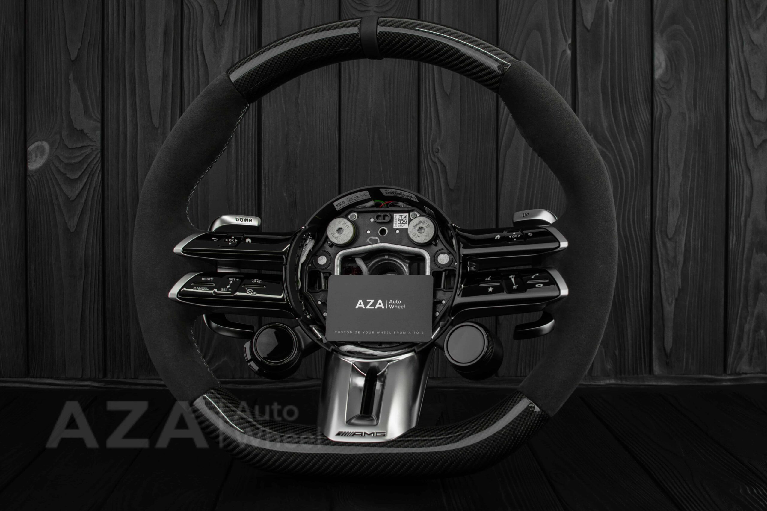 Steering wheel Mercedes AMG Performance C63 E63 G63 CES Alcantara/Carbon Fiber/Heated/Driver Assist - Image 4