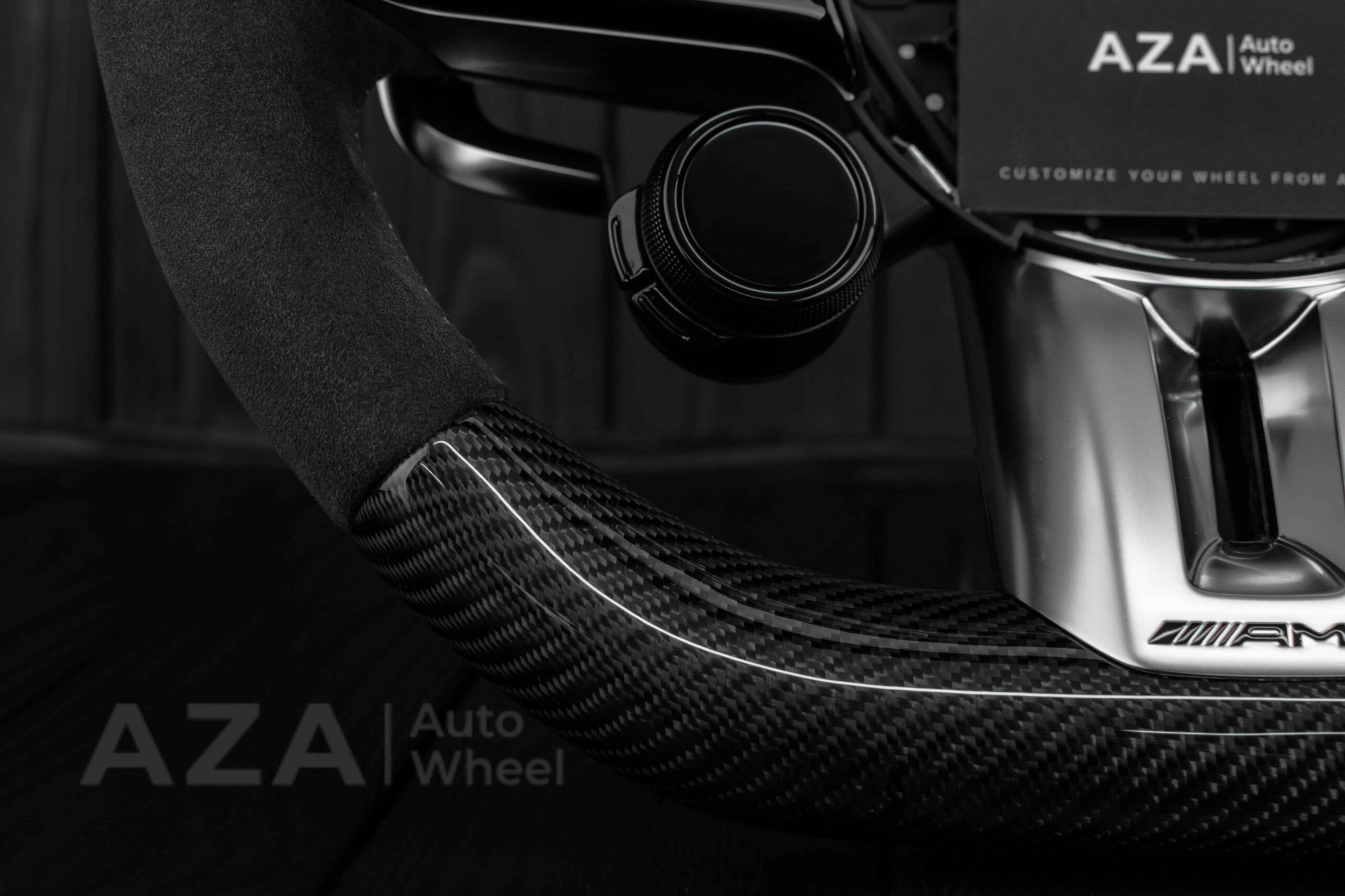 Steering wheel Mercedes AMG Performance C63 E63 G63 CES Alcantara/Carbon Fiber/Heated/Driver Assist - Image 5