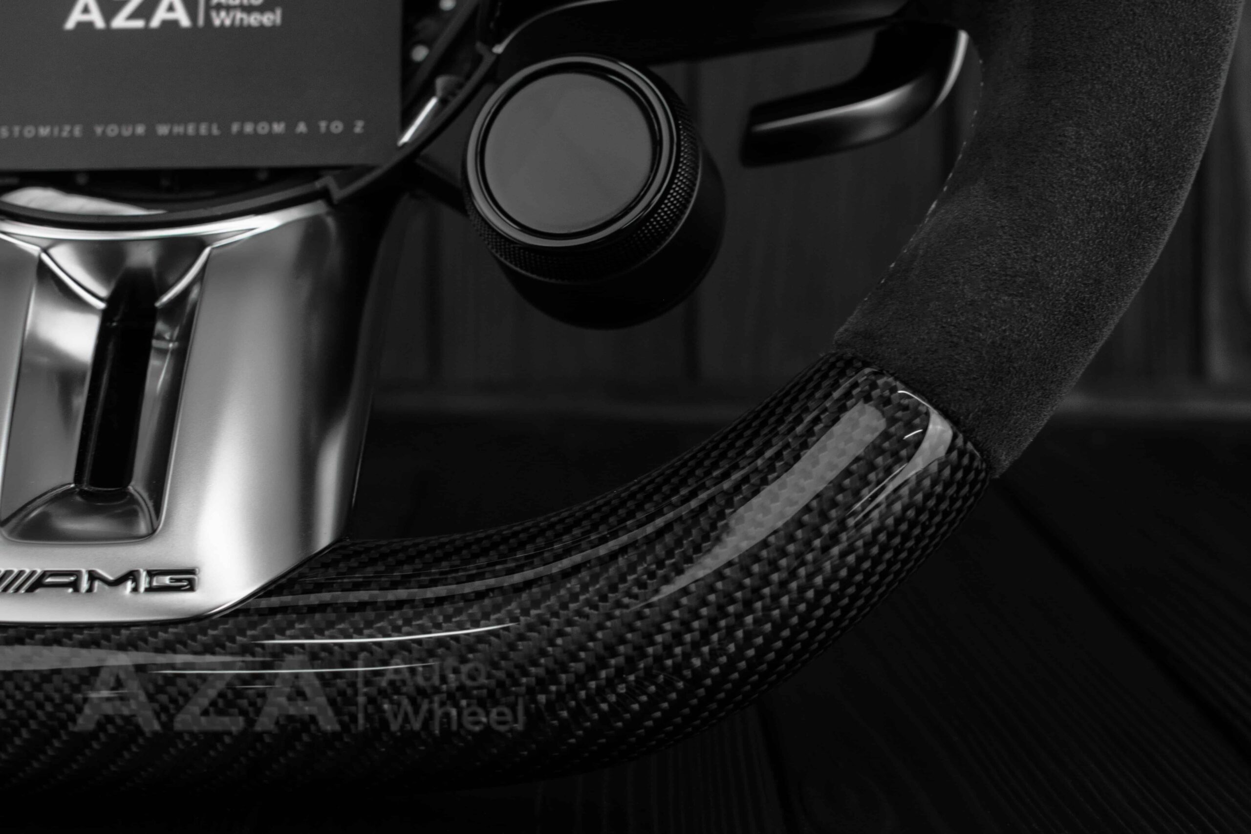 Steering wheel Mercedes AMG Performance C63 E63 G63 CES Alcantara/Carbon Fiber/Heated/Driver Assist - Image 22