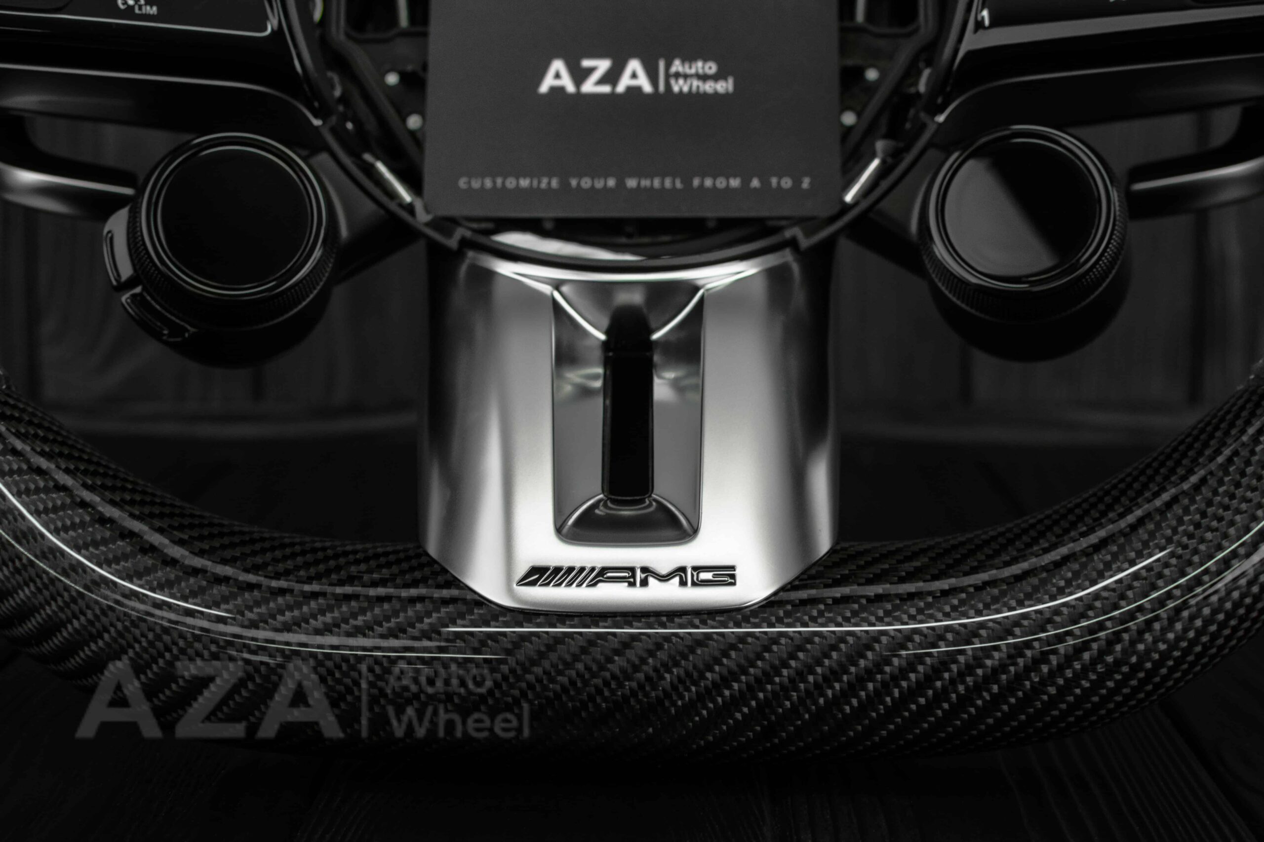 Steering wheel Mercedes AMG Performance C63 E63 G63 CES Alcantara/Carbon Fiber/Heated/Driver Assist - Image 21