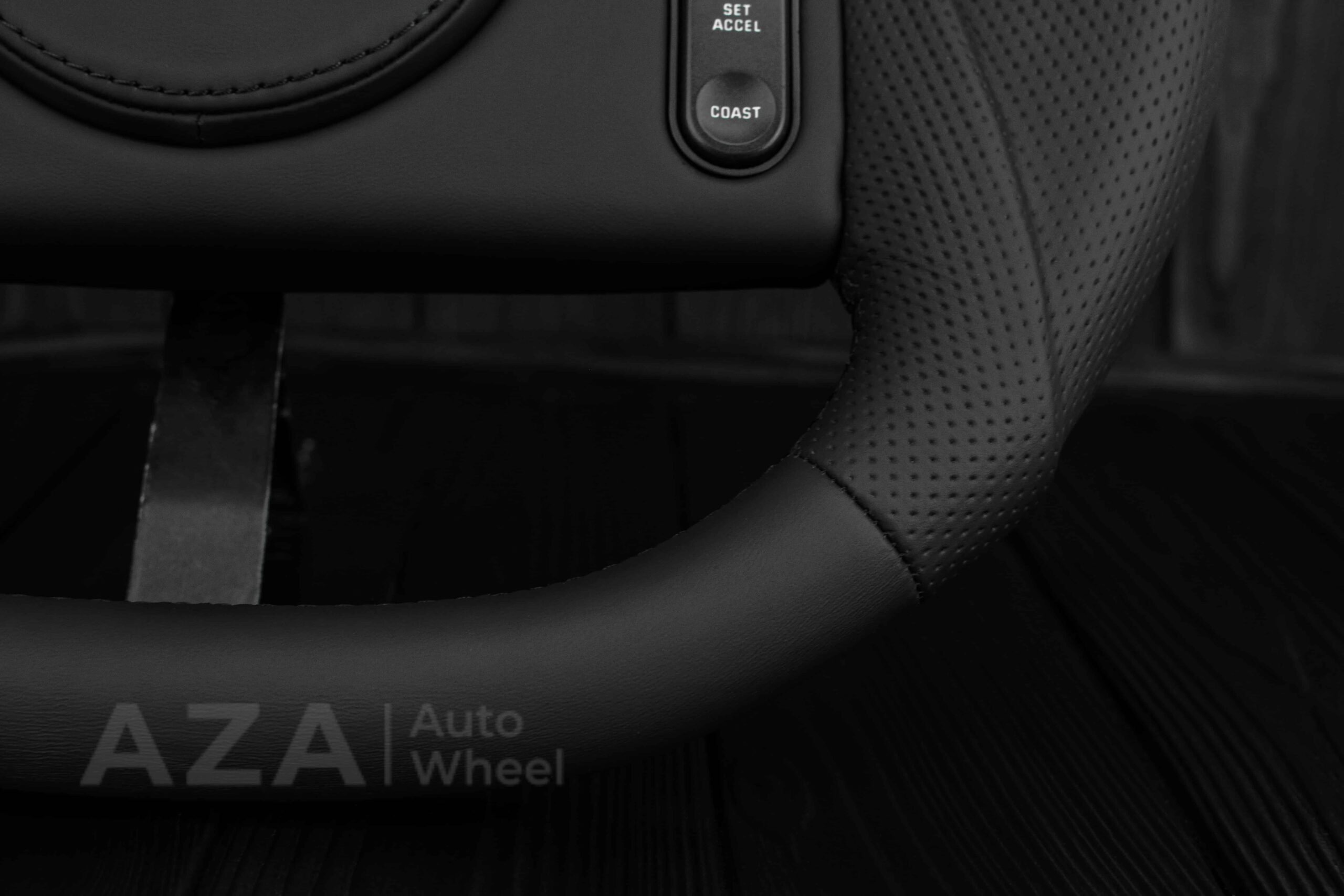 Steering Wheel 1987-1989 Fox Body Ford Mustang GT Cobra SVT Saleen Smooth leather/Perforated leather/Black stripe - Image 8