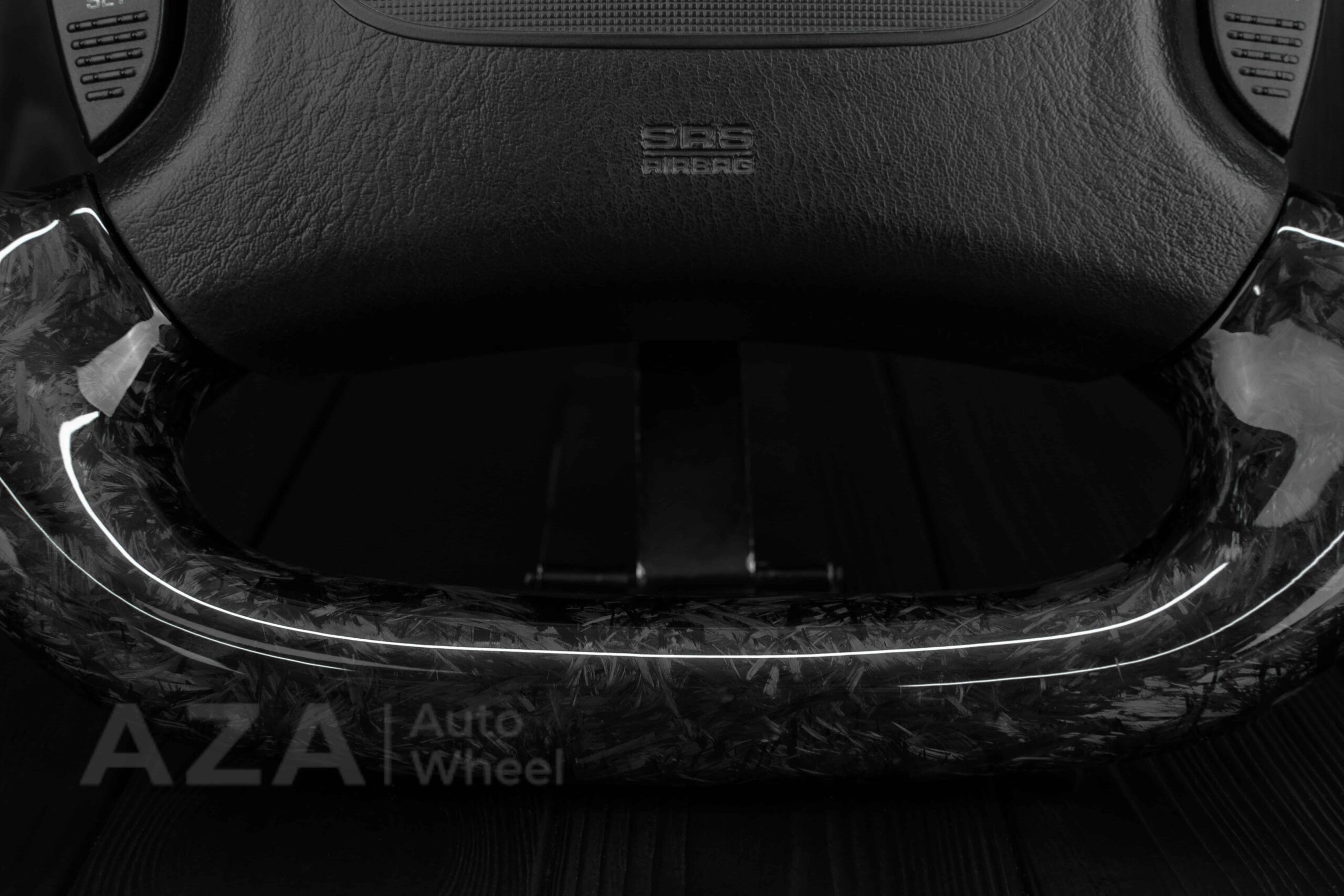 Steering wheel DODGE RAM Dakota 2ND GEN 1998-2002 Forged carbon/Italian Alcantara - Image 21