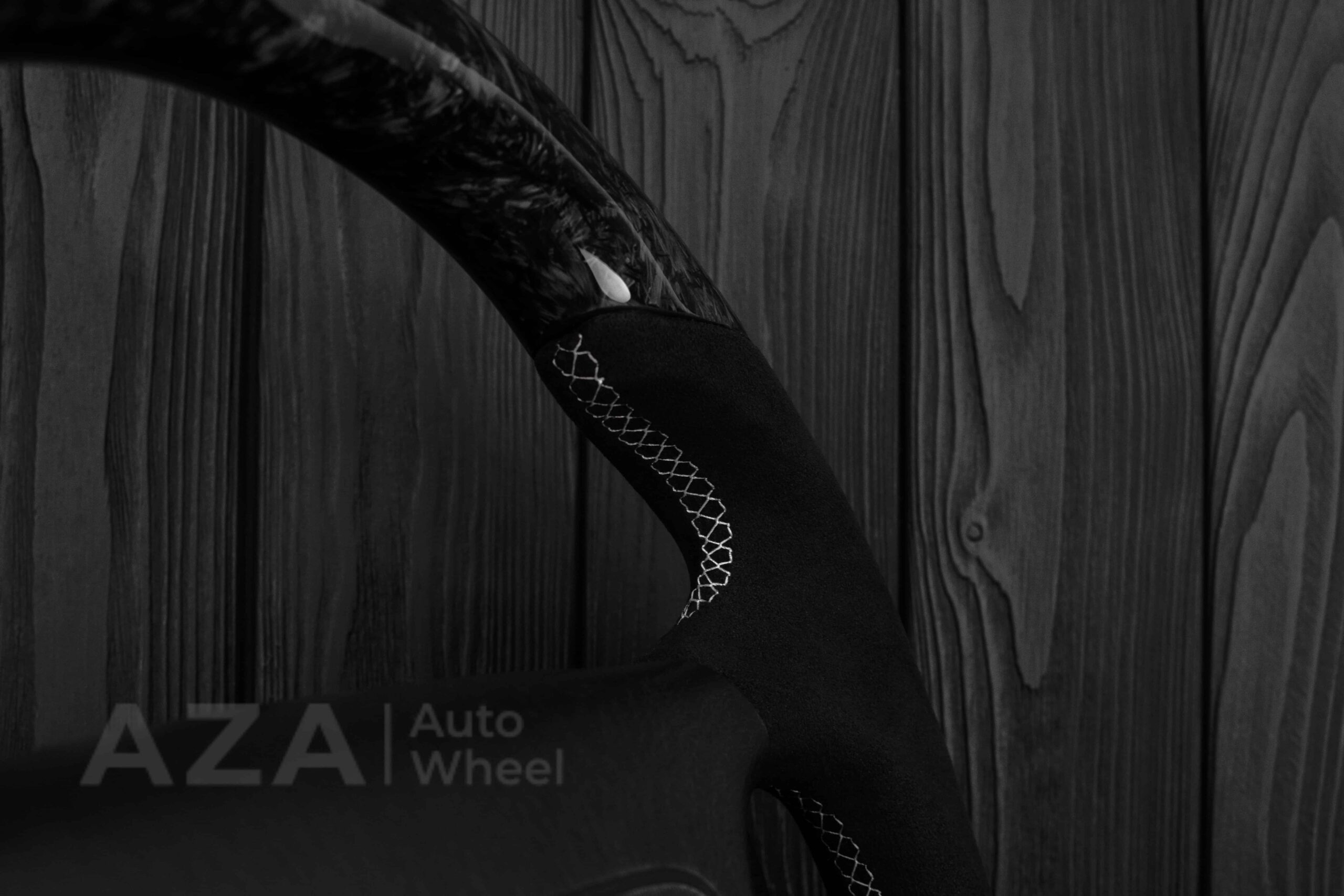 Steering wheel DODGE RAM Dakota 2ND GEN 1998-2002 Forged carbon/Italian Alcantara - Image 17