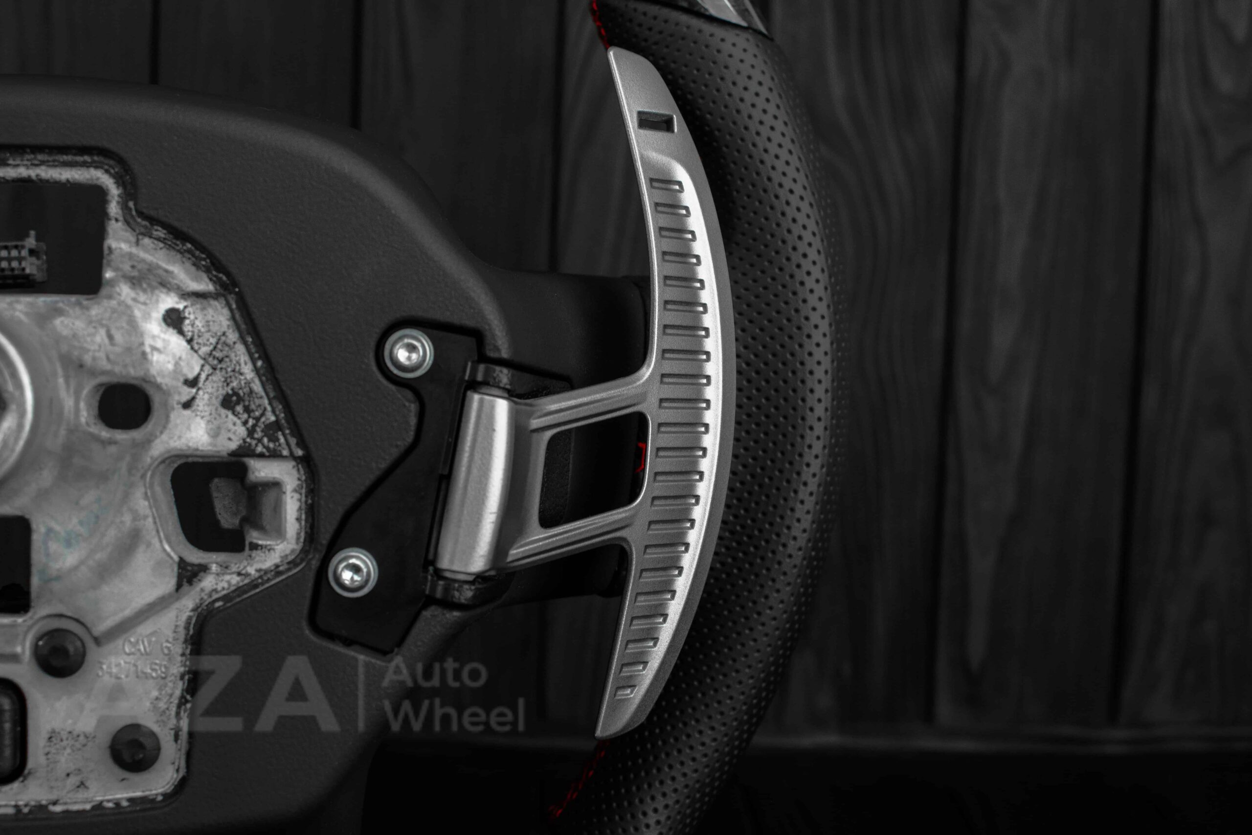Steering wheel FORD RAPTOR 2021-2025 Forged Carbon fiber/Perforated leather/Red stitch/Heated - Image 7