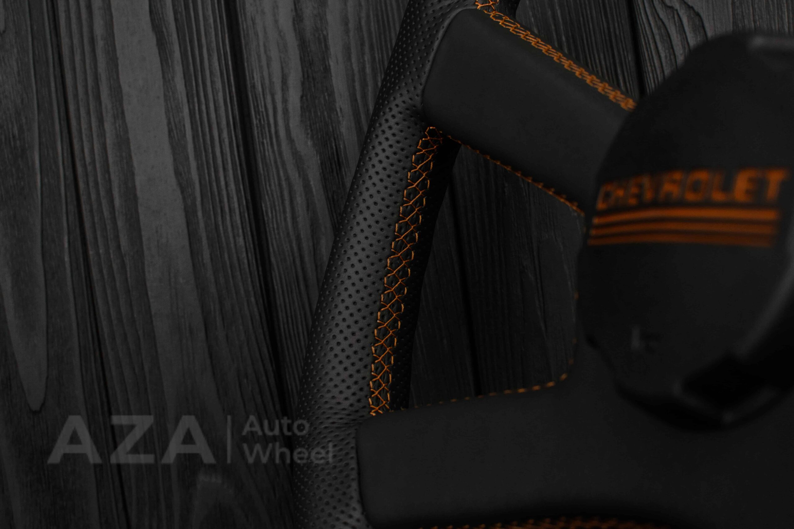 Steering wheel GM, OBS, C/K Silverado, Suburan (1988-1994) Carbon fiber/Perforated leather/Brown Accents - Image 19