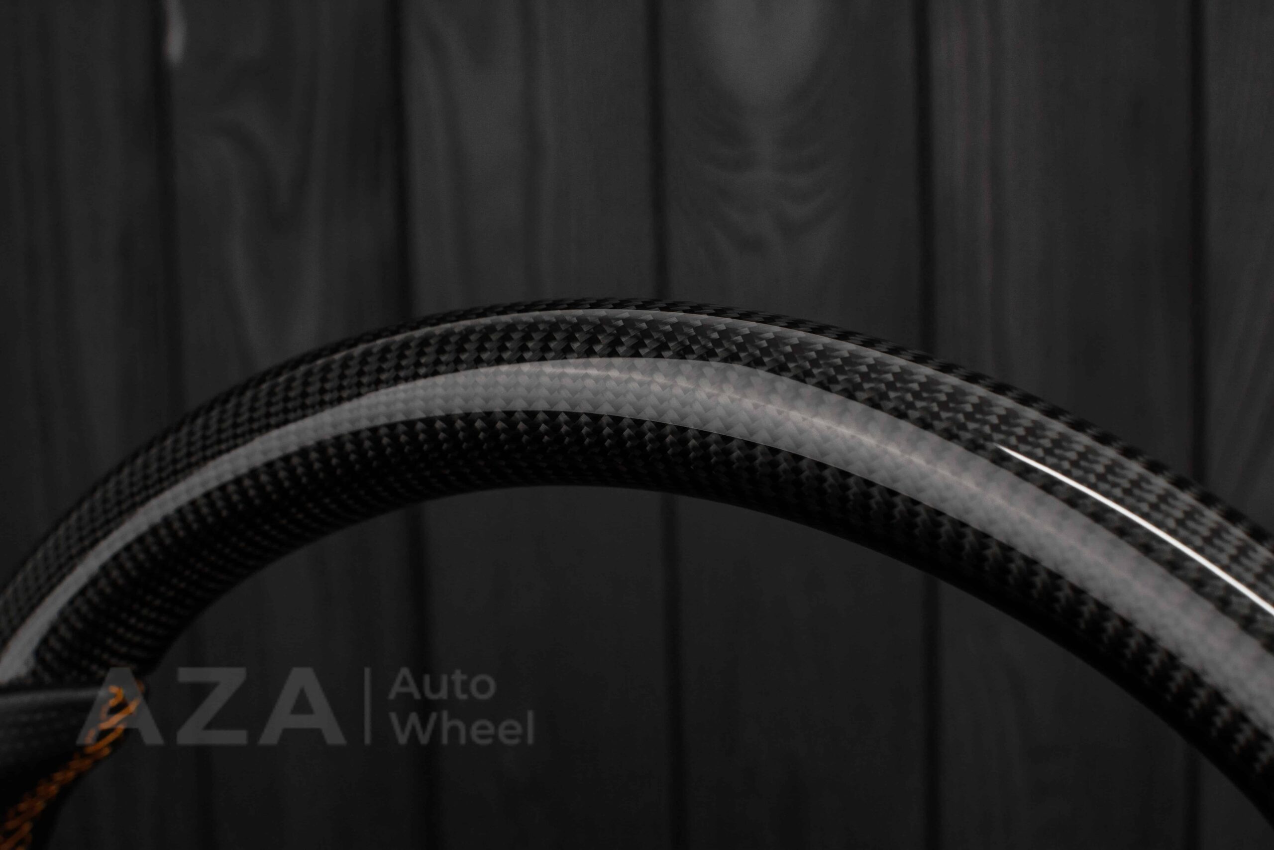 Steering wheel GM, OBS, C/K Silverado, Suburan (1988-1994) Carbon fiber/Perforated leather/Brown Accents - Image 12