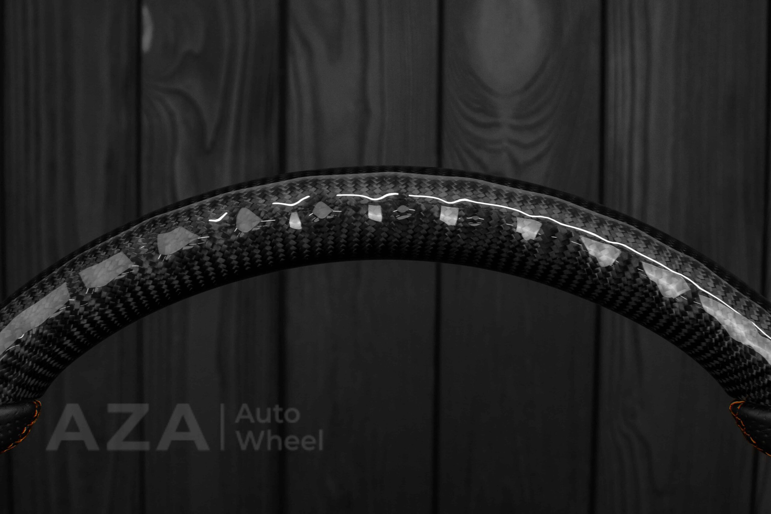 Steering wheel GM, OBS, C/K Silverado, Suburan (1988-1994) Carbon fiber/Perforated leather/Brown Accents - Image 8
