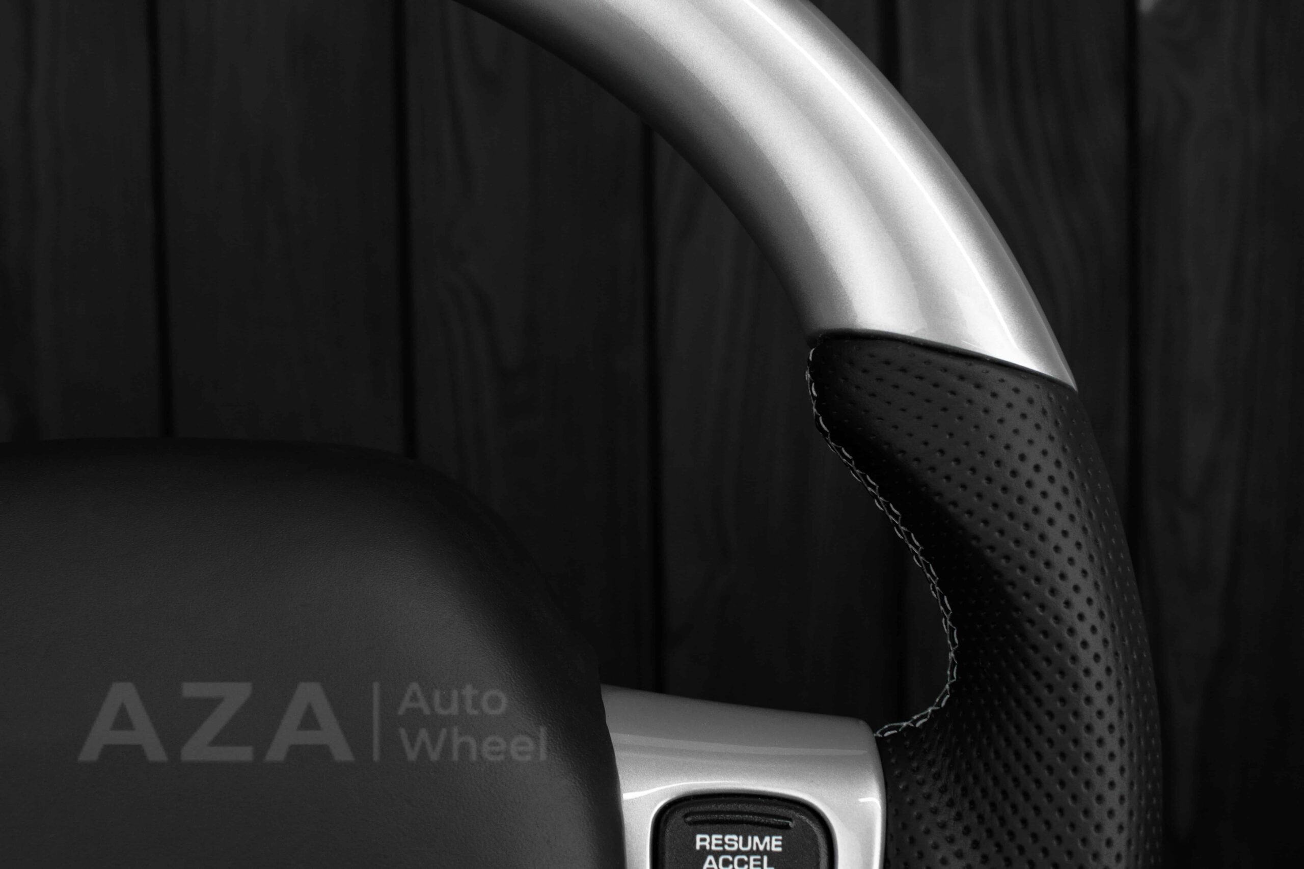 Steering wheel Plymouth/Chrysler Prowler Silver/Perforated leather/Black stripe - Image 7