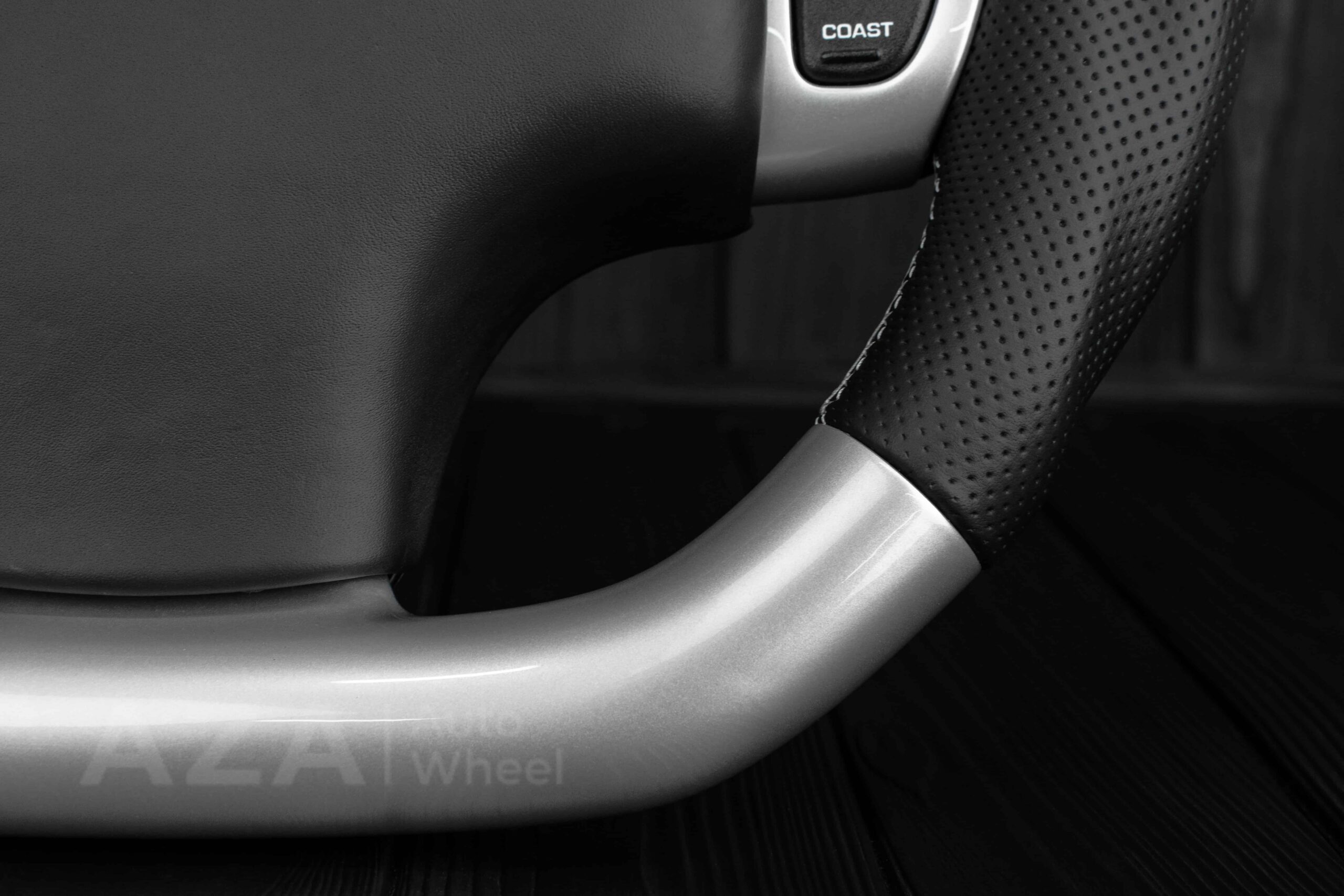 Steering wheel Plymouth/Chrysler Prowler Silver/Perforated leather/Black stripe - Image 10