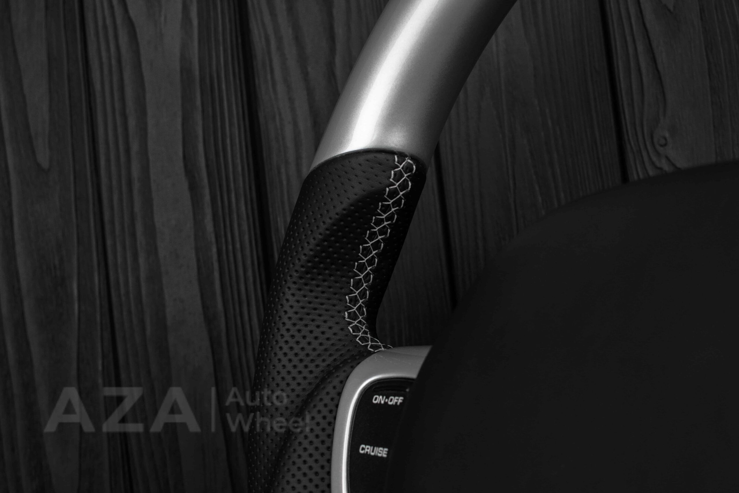 Steering wheel Plymouth/Chrysler Prowler Silver/Perforated leather/Black stripe - Image 12