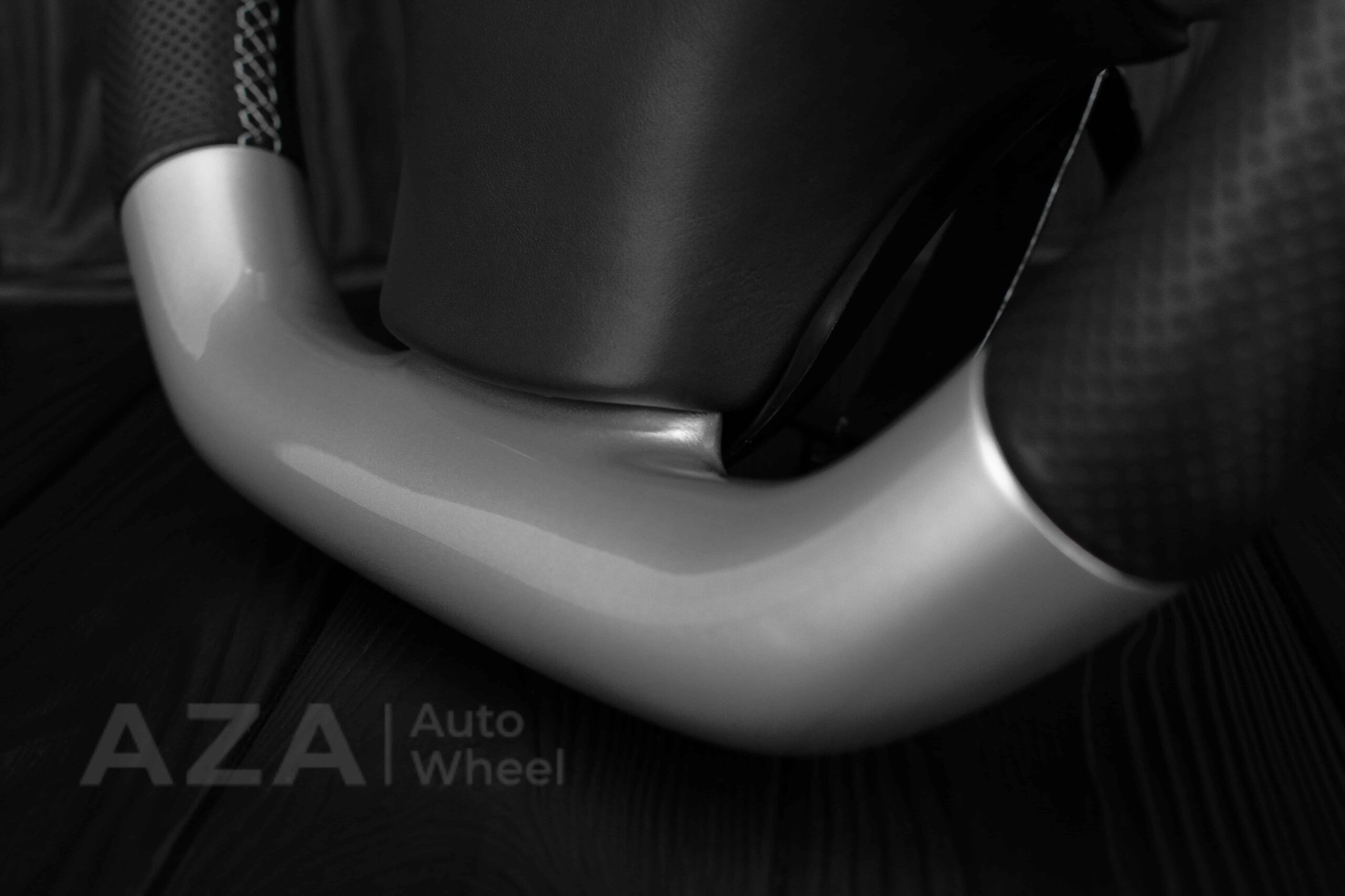 Steering wheel Plymouth/Chrysler Prowler Silver/Perforated leather/Black stripe - Image 14