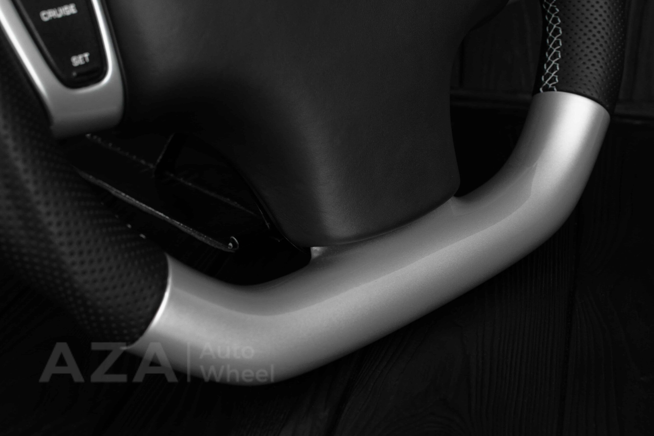 Steering wheel Plymouth/Chrysler Prowler Silver/Perforated leather/Black stripe - Image 17