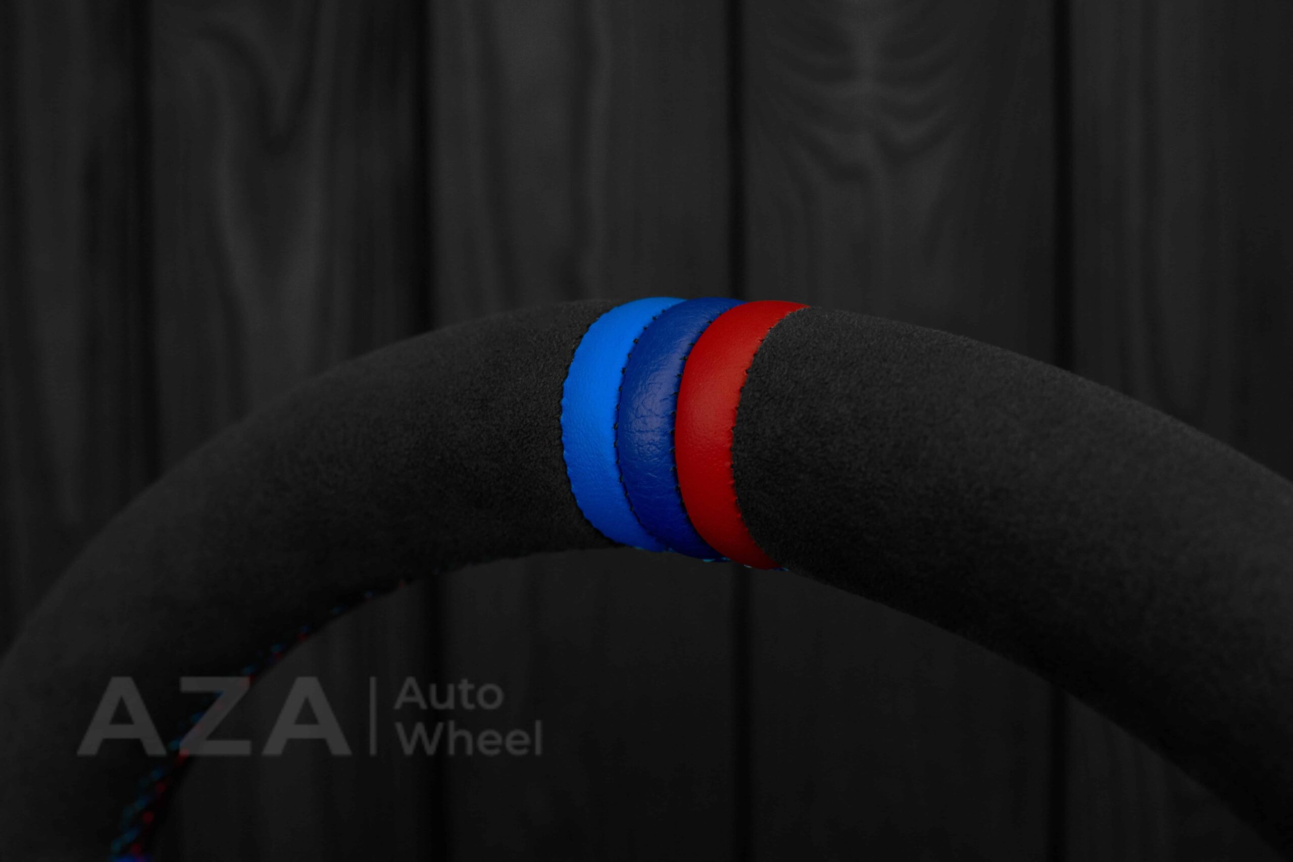 Steering wheel BMW Z4 M 2006-2009 Carbon fiber trims/Alcantara/Dark Blue leather/M stripe - Image 23