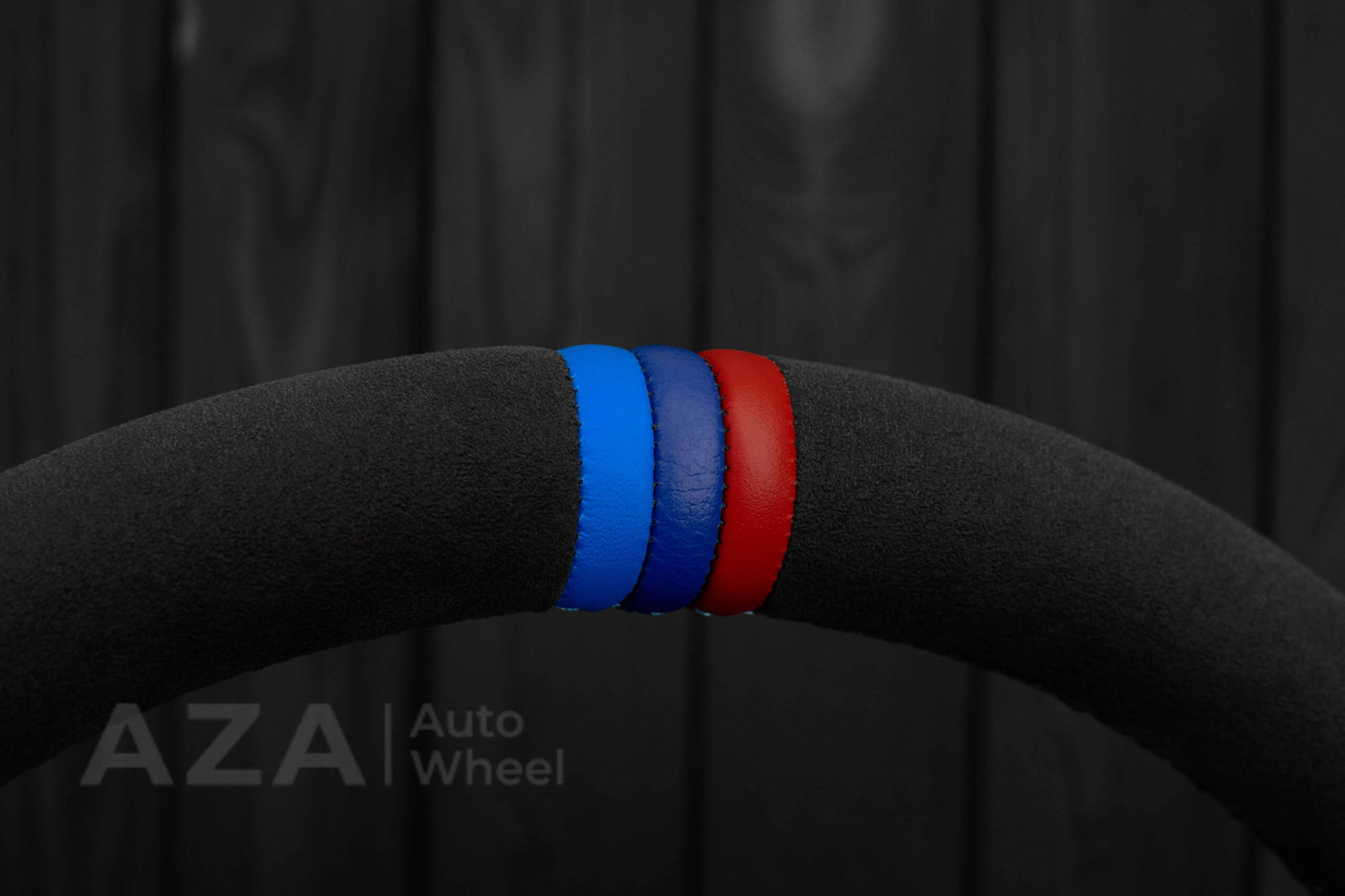 Steering wheel BMW Z4 M 2006-2009 Carbon fiber trims/Alcantara/Dark Blue leather/M stripe - Image 25