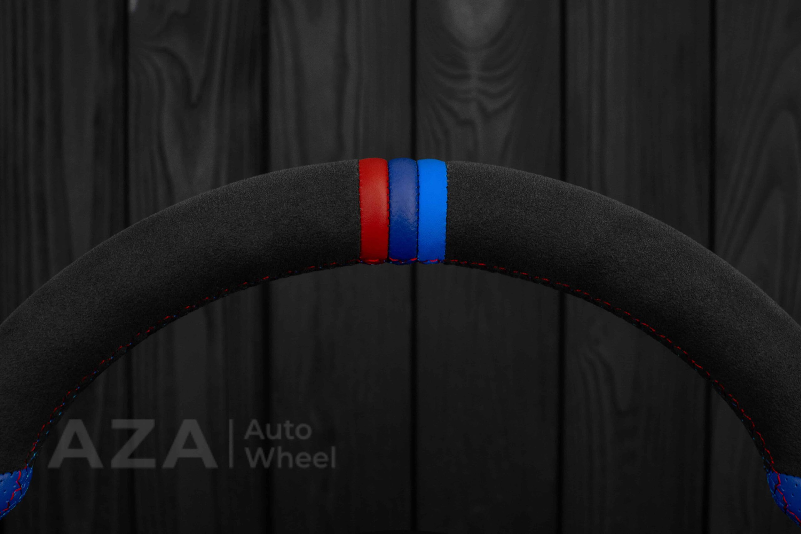 Steering wheel BMW Z4 M 2006-2009 Carbon fiber trims/Alcantara/Dark Blue leather/M stripe - Image 27