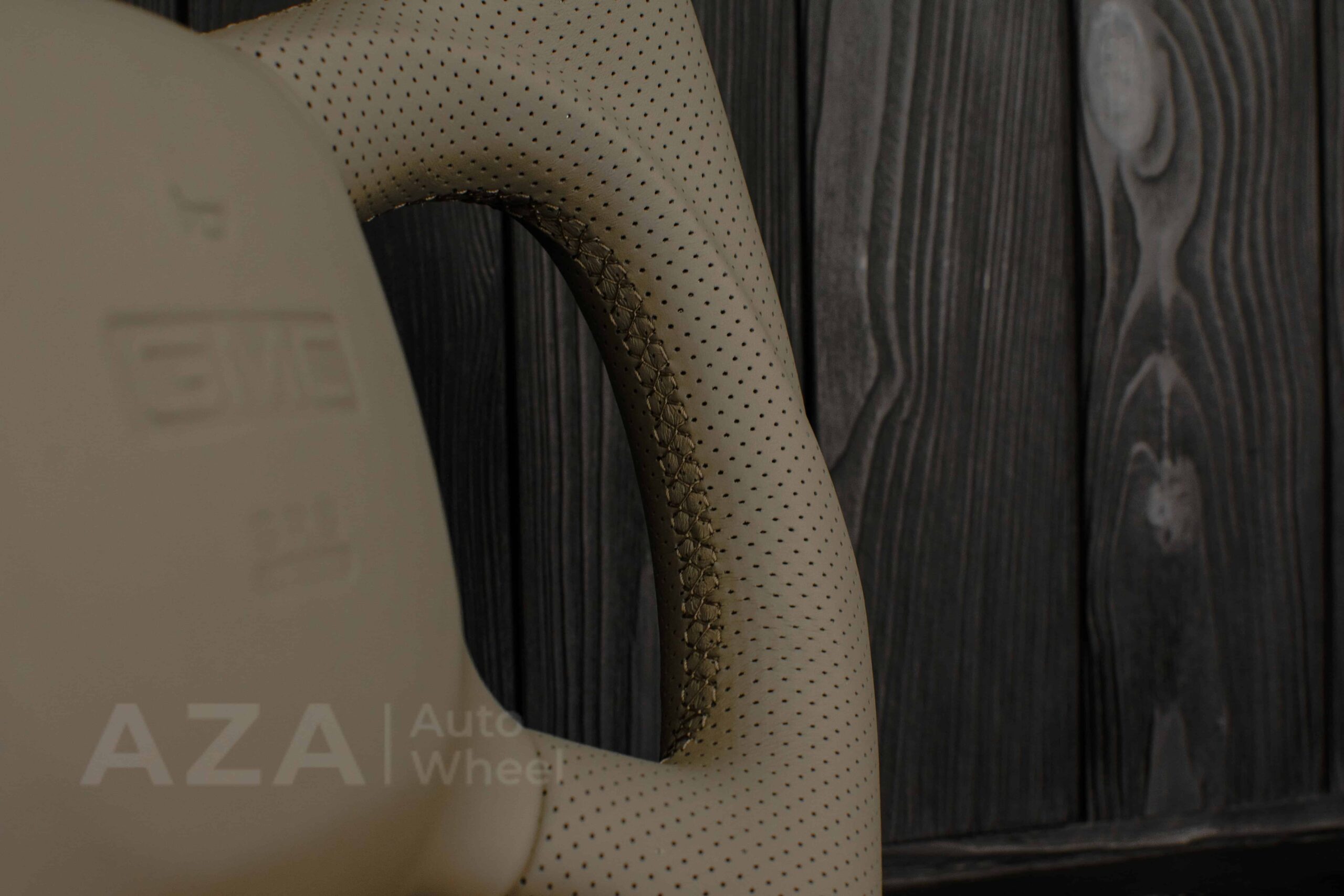 Steering wheel GM, Silverado, Sierra, Escalade, Yukon, S10, Blazer, Tahoe, Suburban (1998-2002) Carbon fiber/Perforated leather/Tan Accents - Image 21