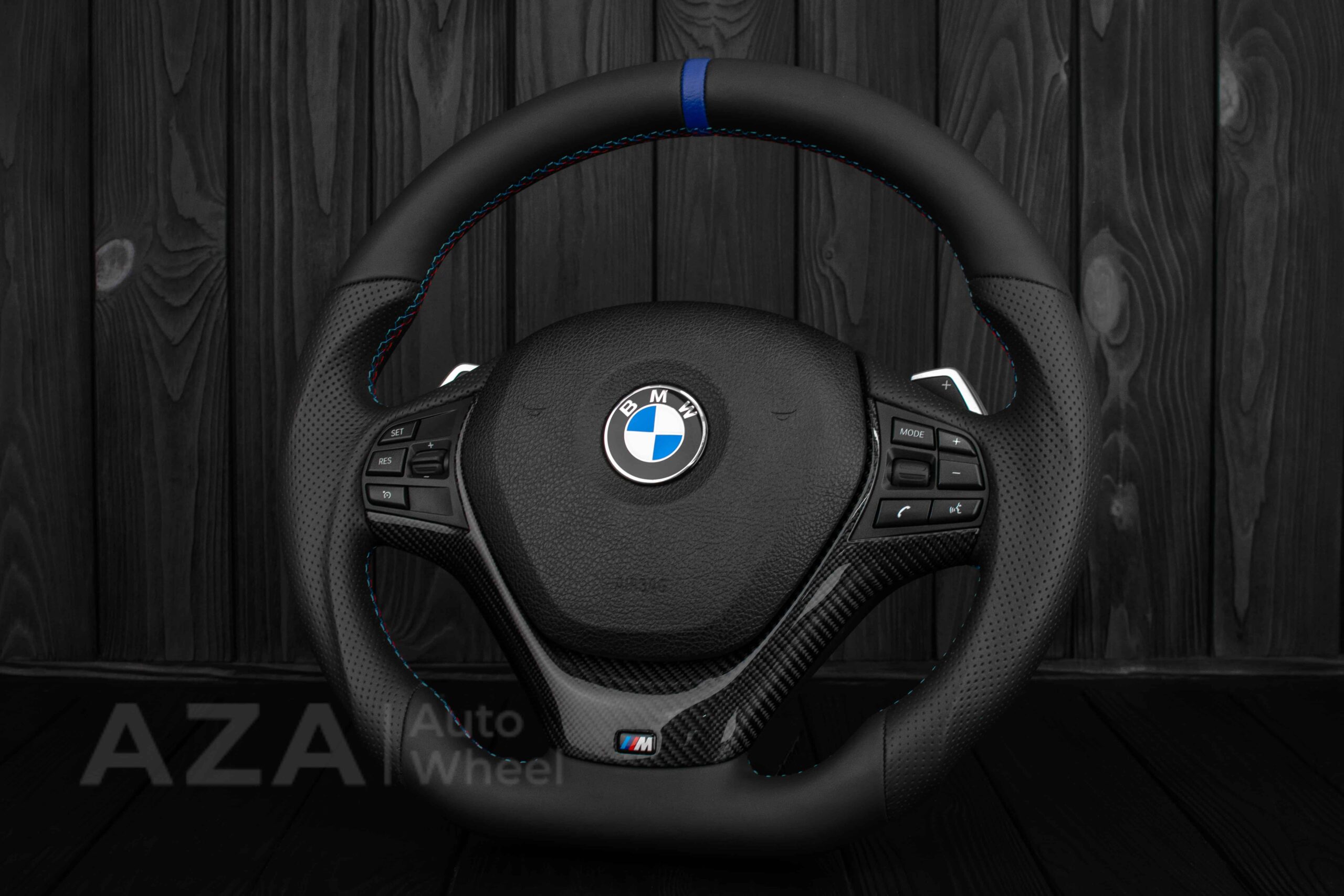 Steering wheel BMW F3X F2X SPORTLINE Carbon fiber trim/Napa/Perforated leather - Image 5