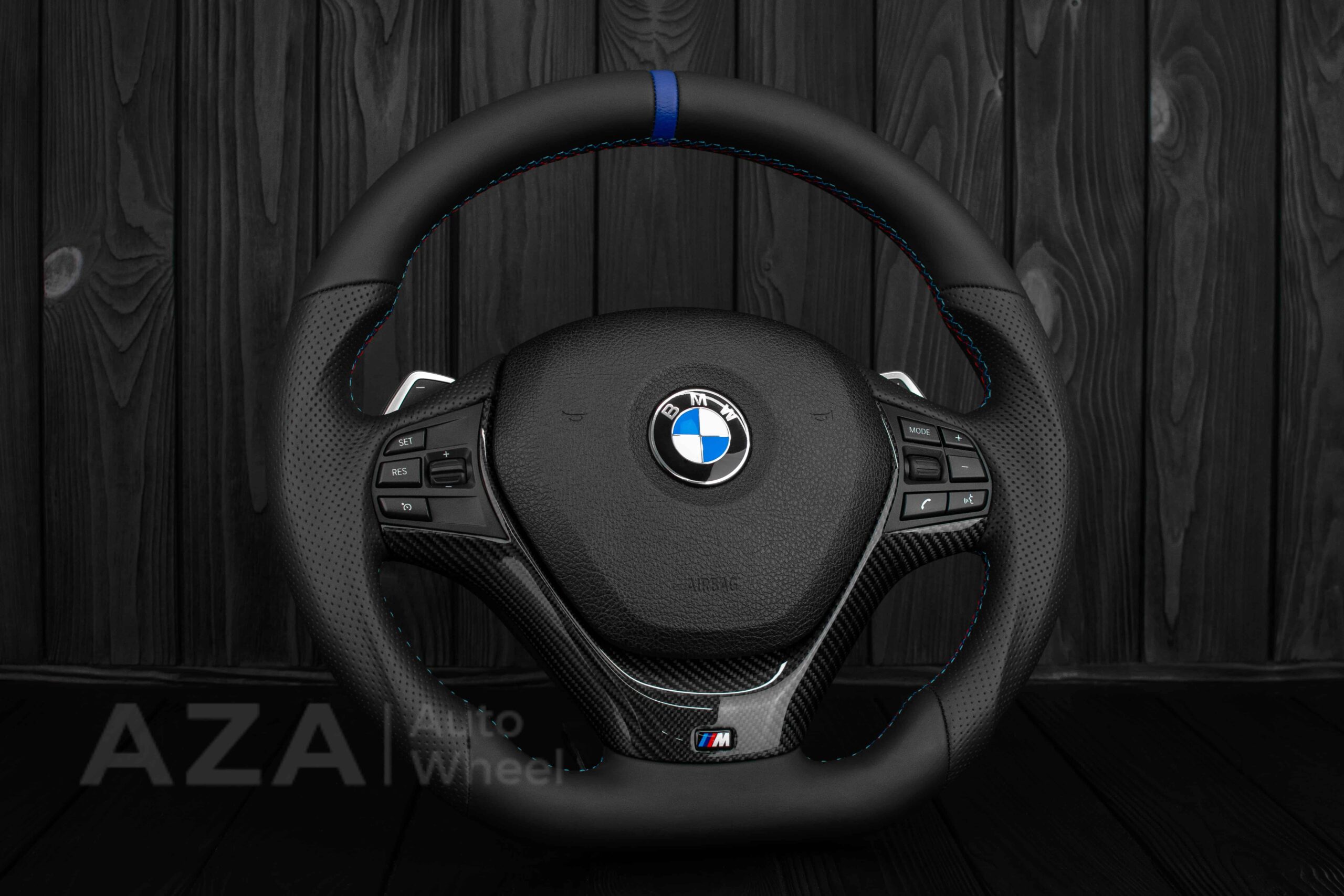 Steering wheel BMW F3X F2X SPORTLINE Carbon fiber trim/Napa/Perforated leather - Image 3