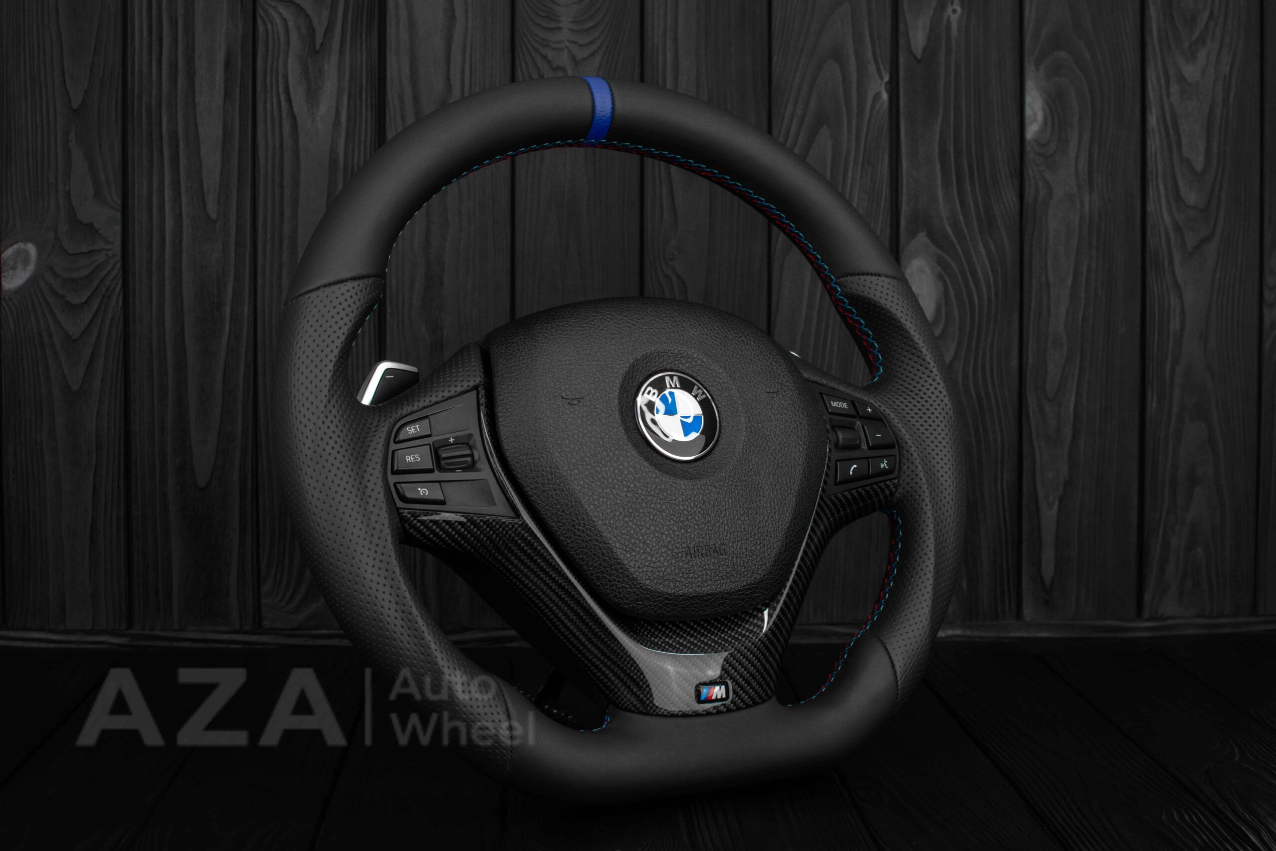 Steering wheel BMW F3X F2X SPORTLINE Carbon fiber trim/Napa/Perforated leather - Image 4