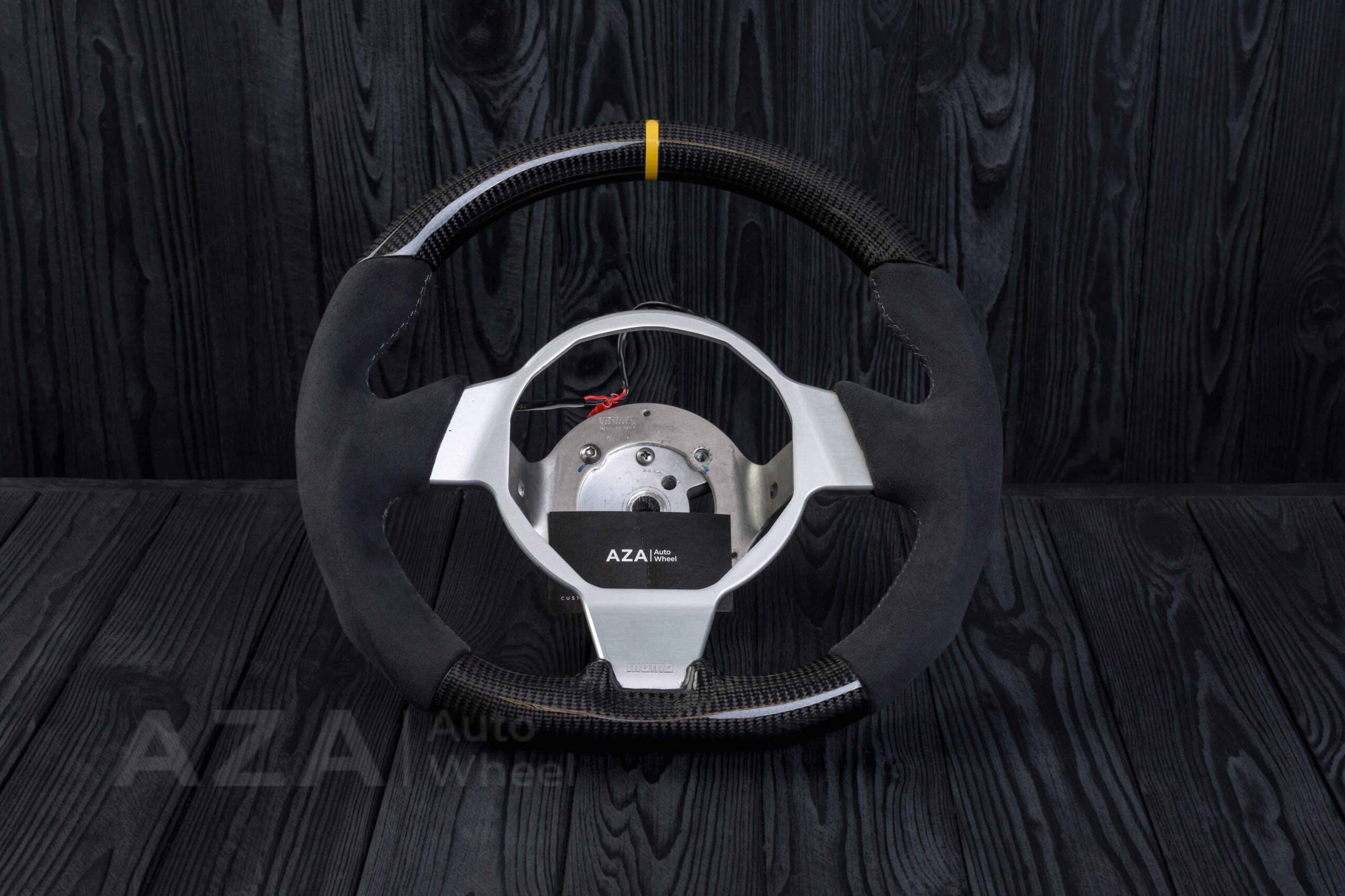 Lotus Series 2 Elise Steering wheel Carbon Fiber/Alcantara/Yellow accents