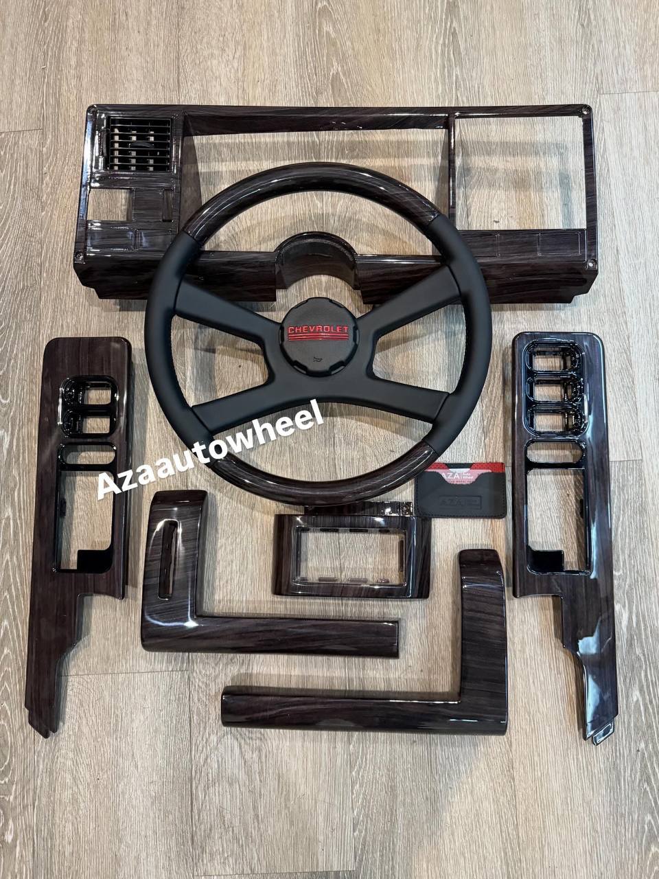 Custom GM, OBS, C/K Chevrolet Silverado, Sierra, Denali (1988-1994) 7 Piece interior kit wood trim set
