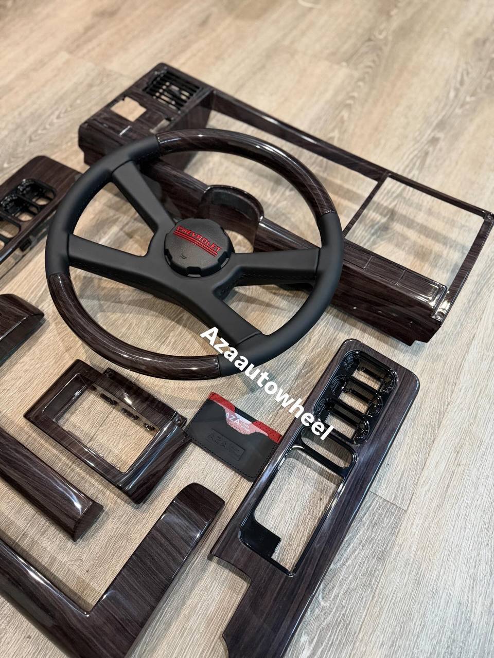 Custom GM, OBS, C/K Chevrolet Silverado, Sierra, Denali (1988-1994) 7 Piece interior kit wood trim set - Image 3
