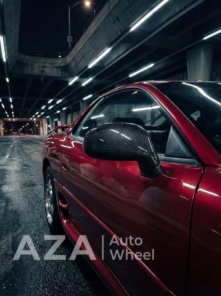 91-99 Mitsubishi 3000Gt VR4 Stealth Side Mirrors Power Carbon Fiber - Image 5