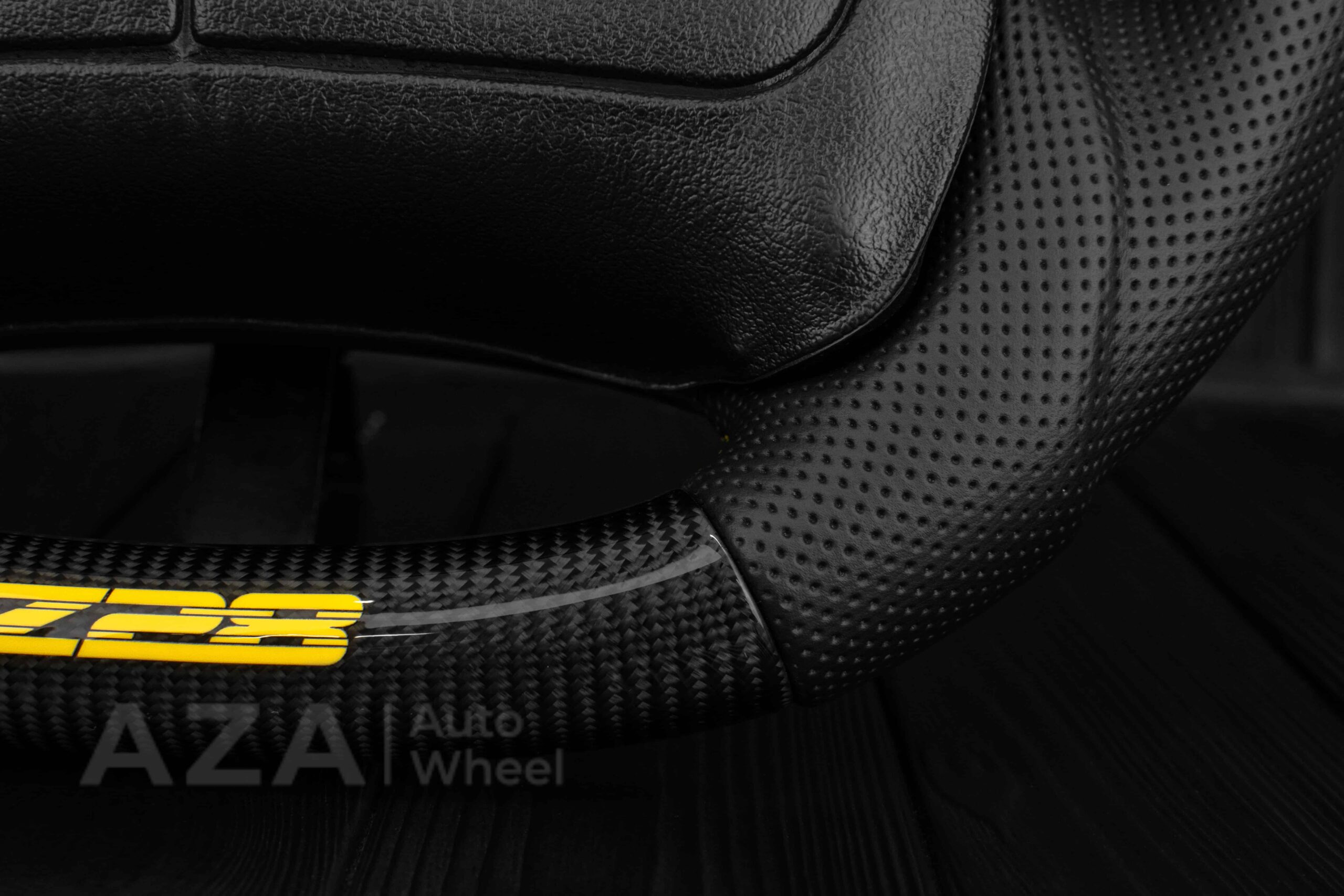 1993-2002 Camaro Z28 Steering wheel Carbon Fiber/Perforated leather/Yellow Accents - Image 8