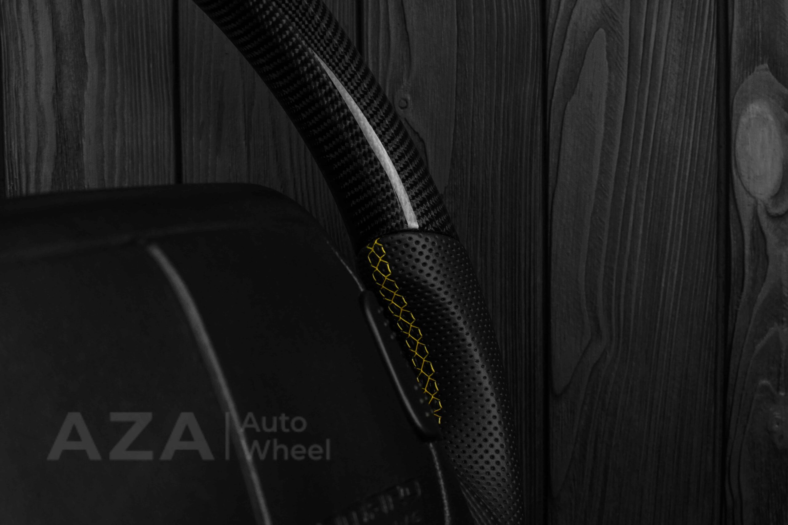 1993-2002 Camaro Z28 Steering wheel Carbon Fiber/Perforated leather/Yellow Accents - Image 10