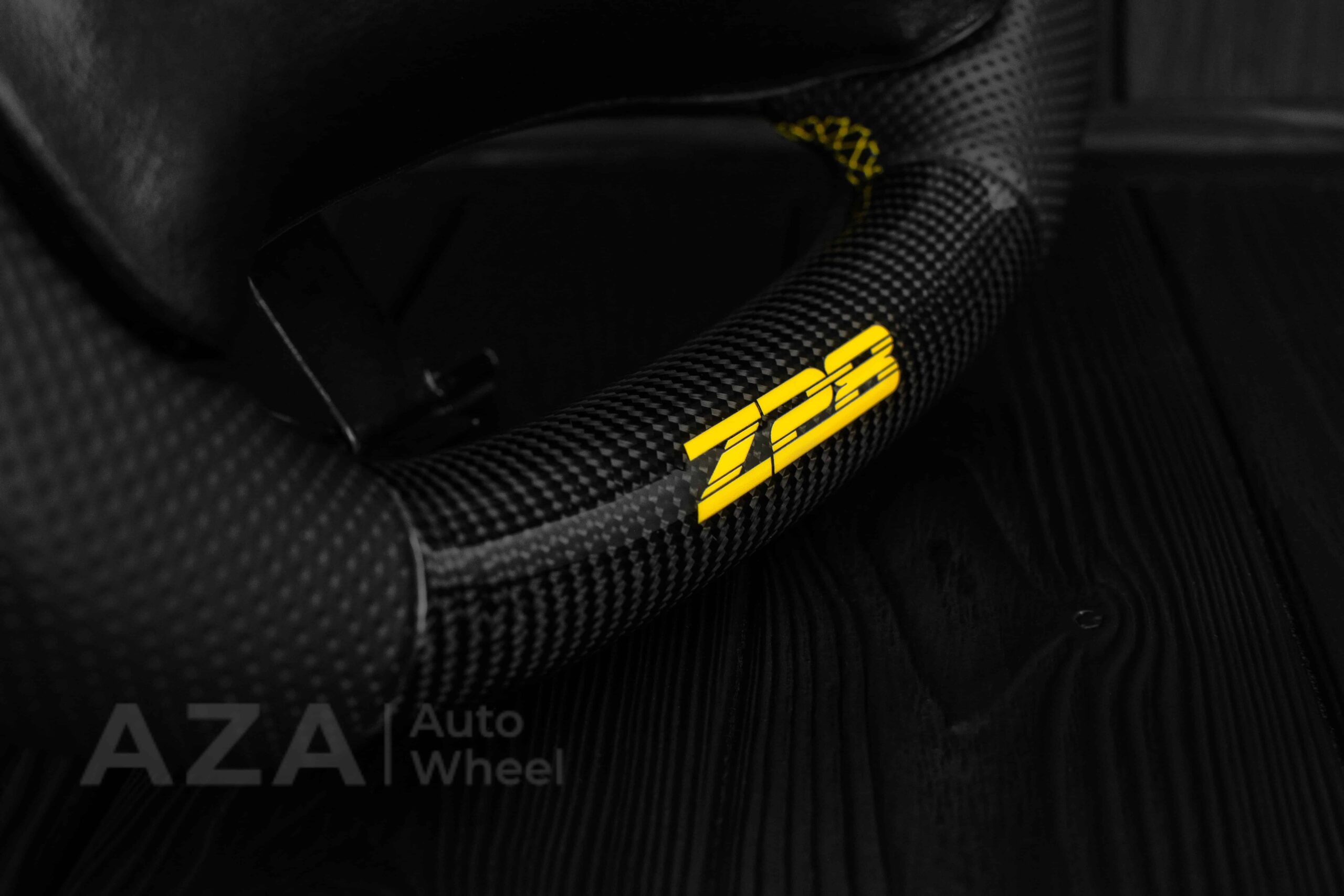 1993-2002 Camaro Z28 Steering wheel Carbon Fiber/Perforated leather/Yellow Accents - Image 11
