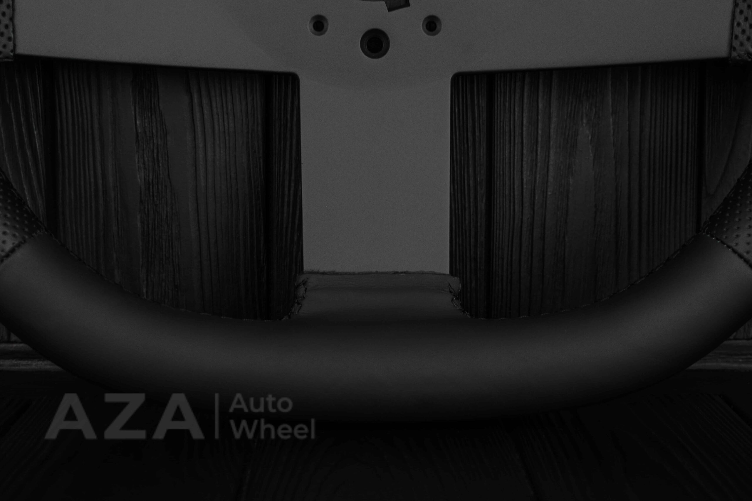 Steering wheel Chevrolet Camaro Iroc Z28 Berlinetta 1982-89 Custom flat bottom/Napa Leather/Red Stripe - Image 9