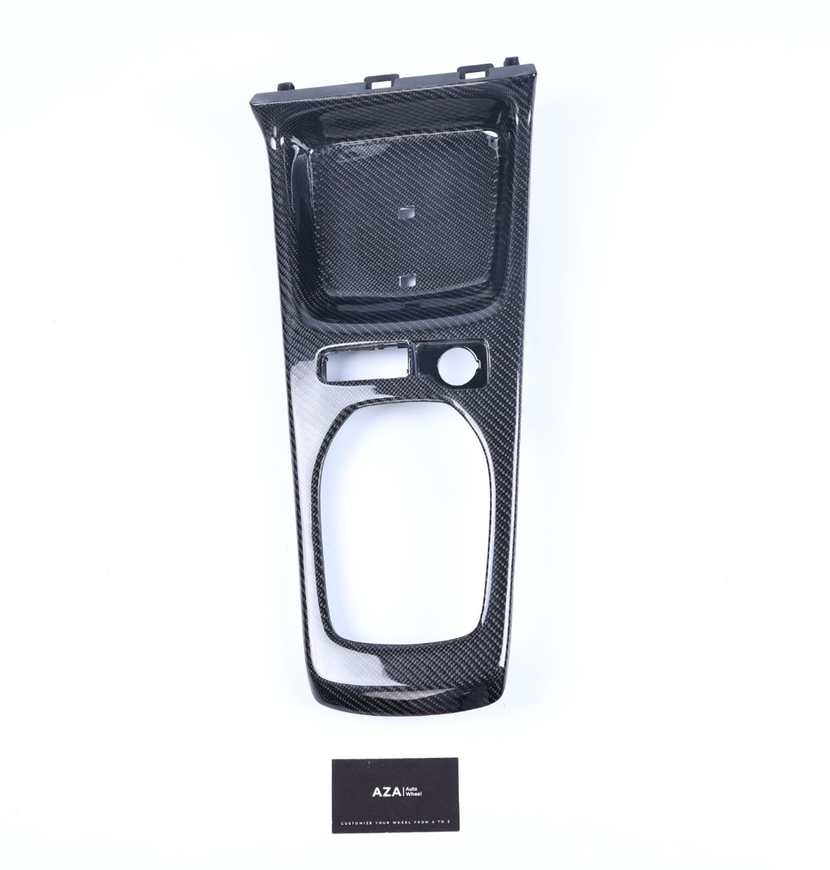 2010-2015 Chevrolet Camaro Center Console Shifter Bezel Cover Carbon Fiber - Image 3