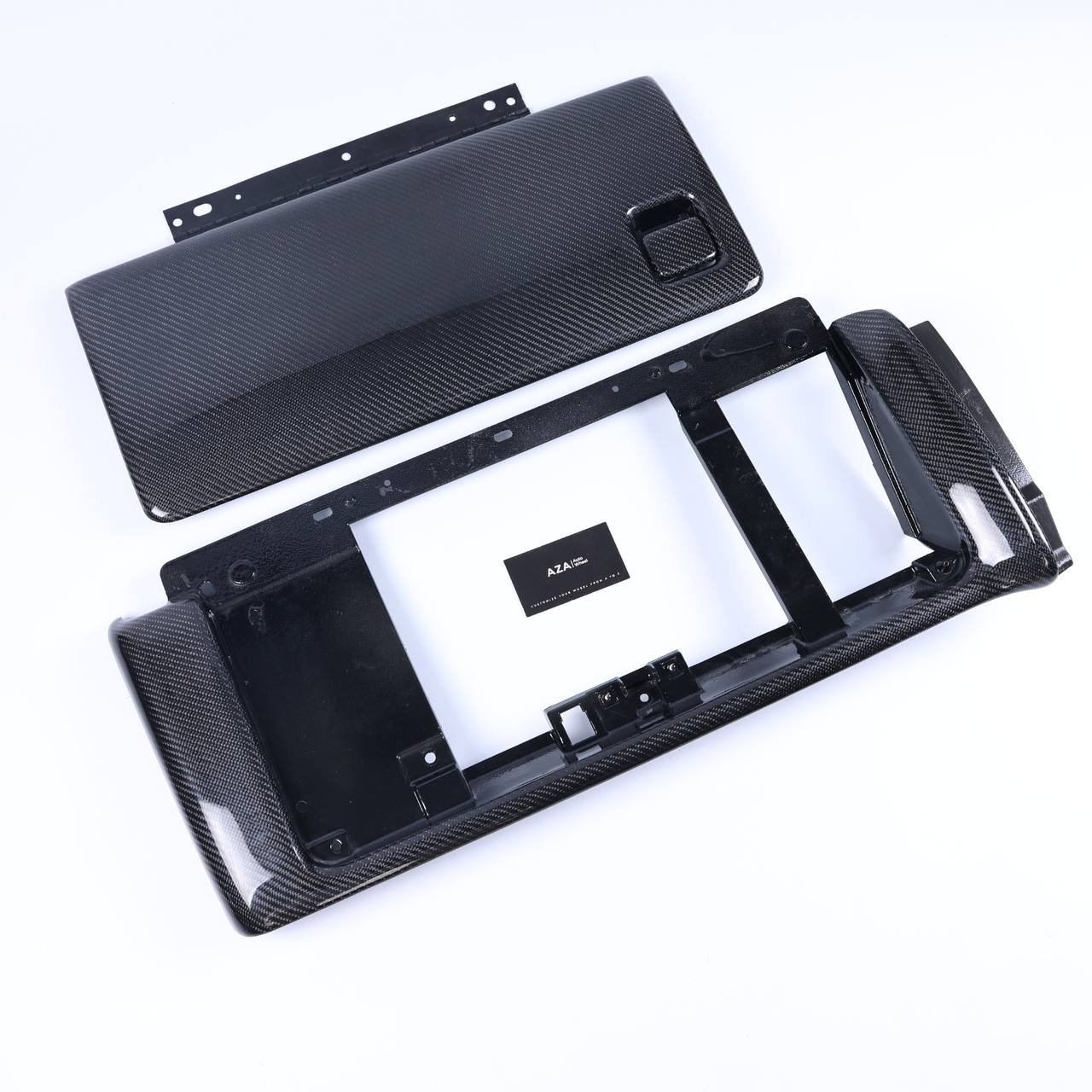 99-06 GM Silverado Sierra Carbon fiber glove box+ outer trim - Image 6