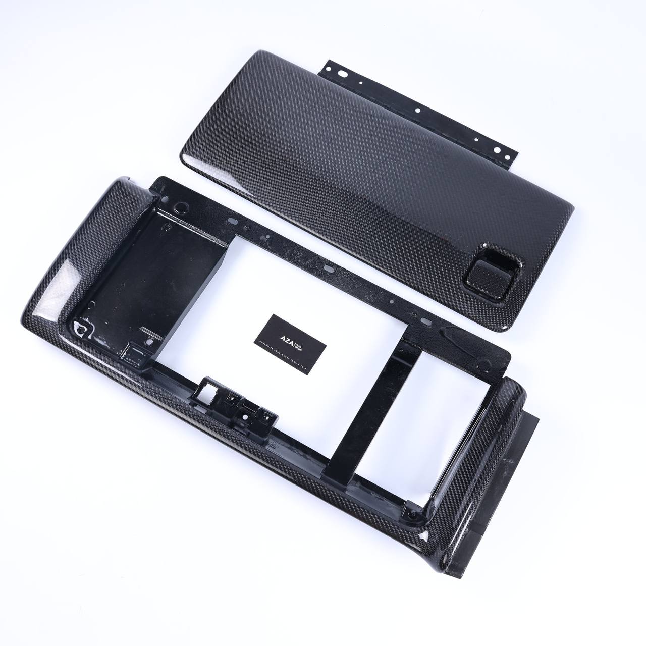 99-06 GM Silverado Sierra Carbon fiber glove box+ outer trim - Image 7
