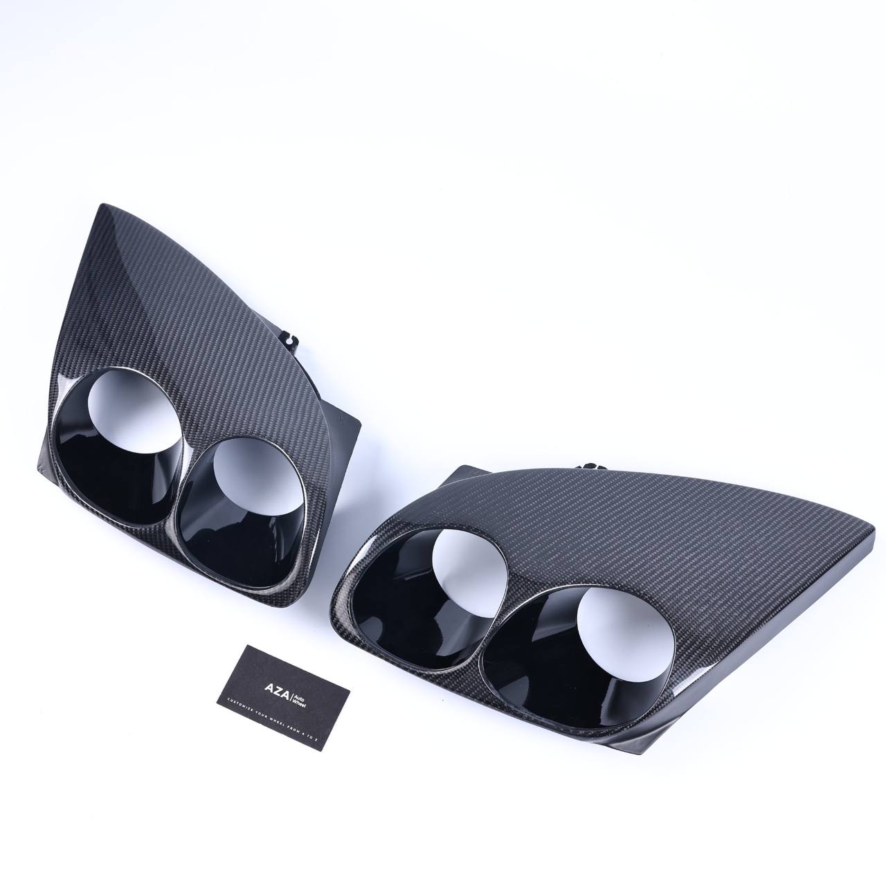 1994-1998 Mitsubishi 3000GT/Stealth Headlight Set Left & Right Carbon Fiber - Image 2