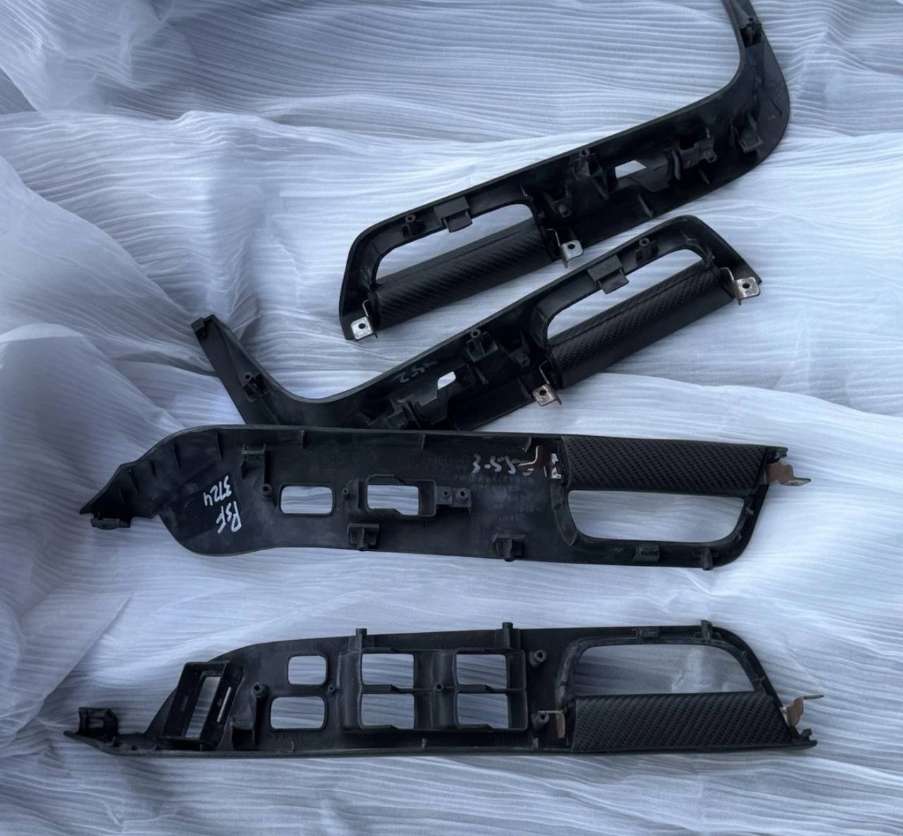Real MATTE Carbon Fiber Window Switch Trims For Mitsubishi Lancer EVO X MR 08-15 - Image 7