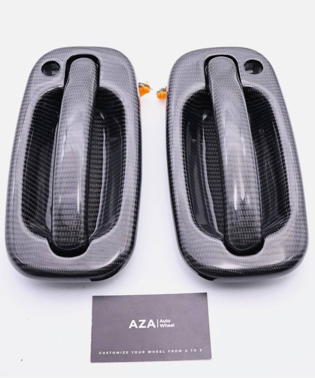 Carbon Door Handle Front Left & Right for 1999-2007 Chevy Silverado GMC Sierra - Image 2