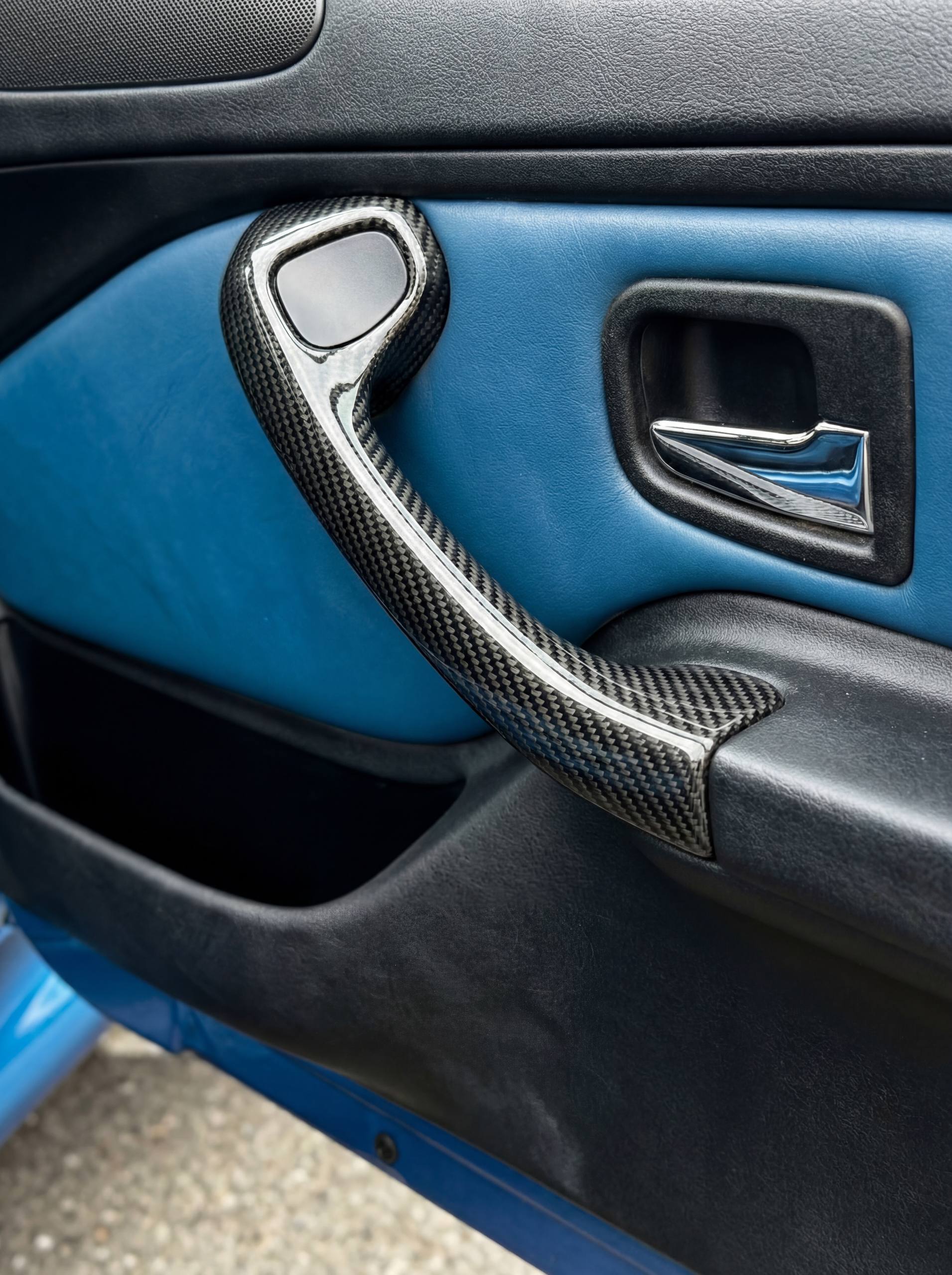 BMW Z3 Z3M Roadster 1996-02 Interior Door Pull Handles Carbon Fiber - Image 6