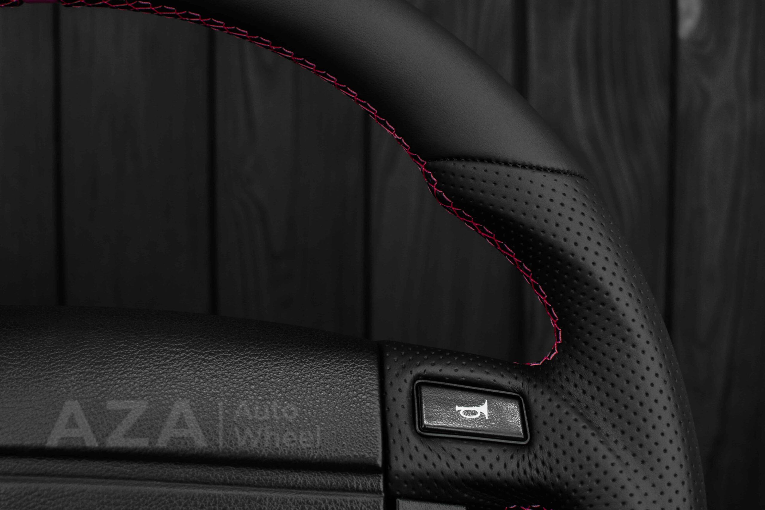 Steering Wheel Fox Body Ford Mustang GT Cobra SVT Saleen Roush Napa/Perforated leather/Pink (Cancer Awareness) - Image 7