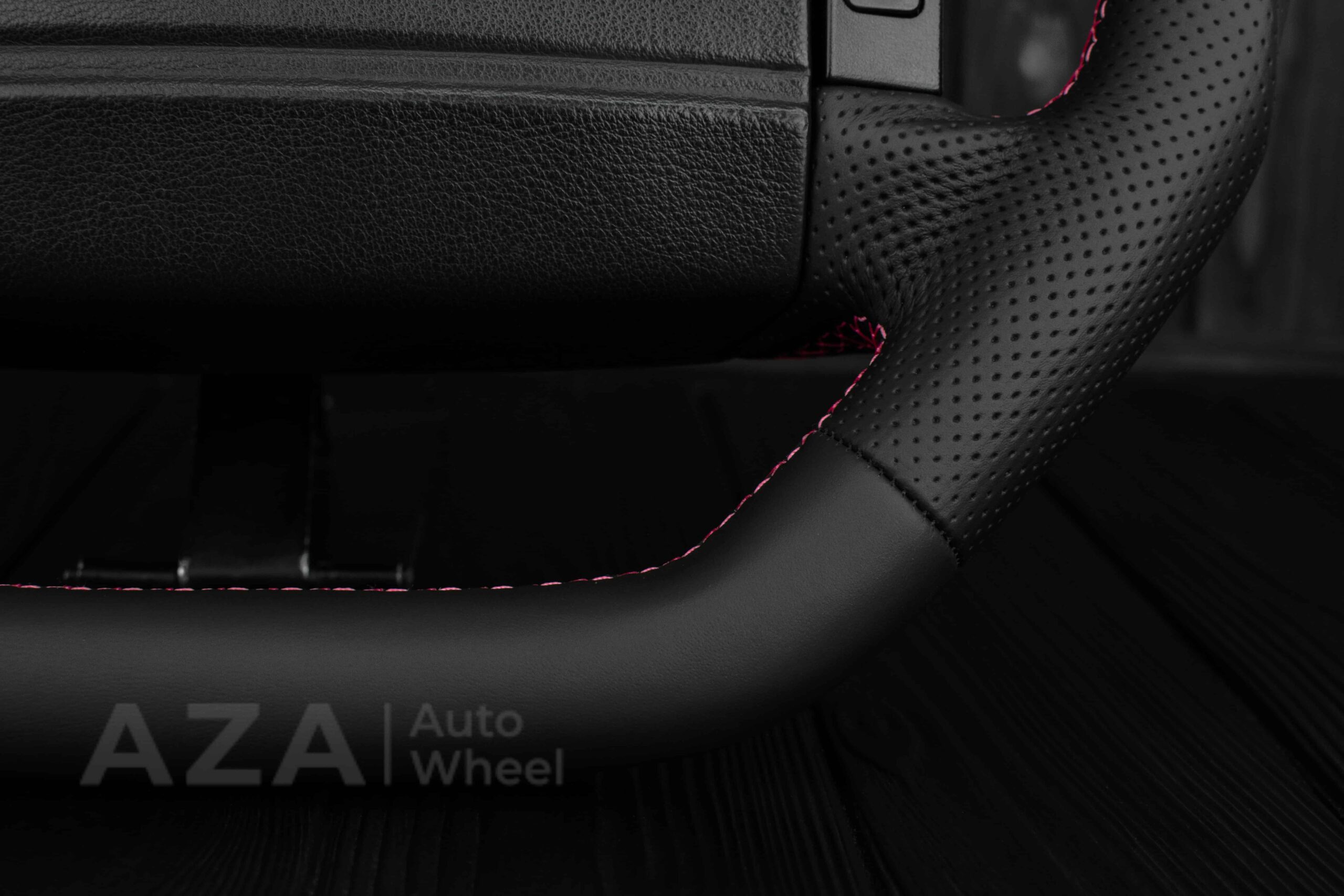 Steering Wheel Fox Body Ford Mustang GT Cobra SVT Saleen Roush Napa/Perforated leather/Pink (Cancer Awareness) - Image 10